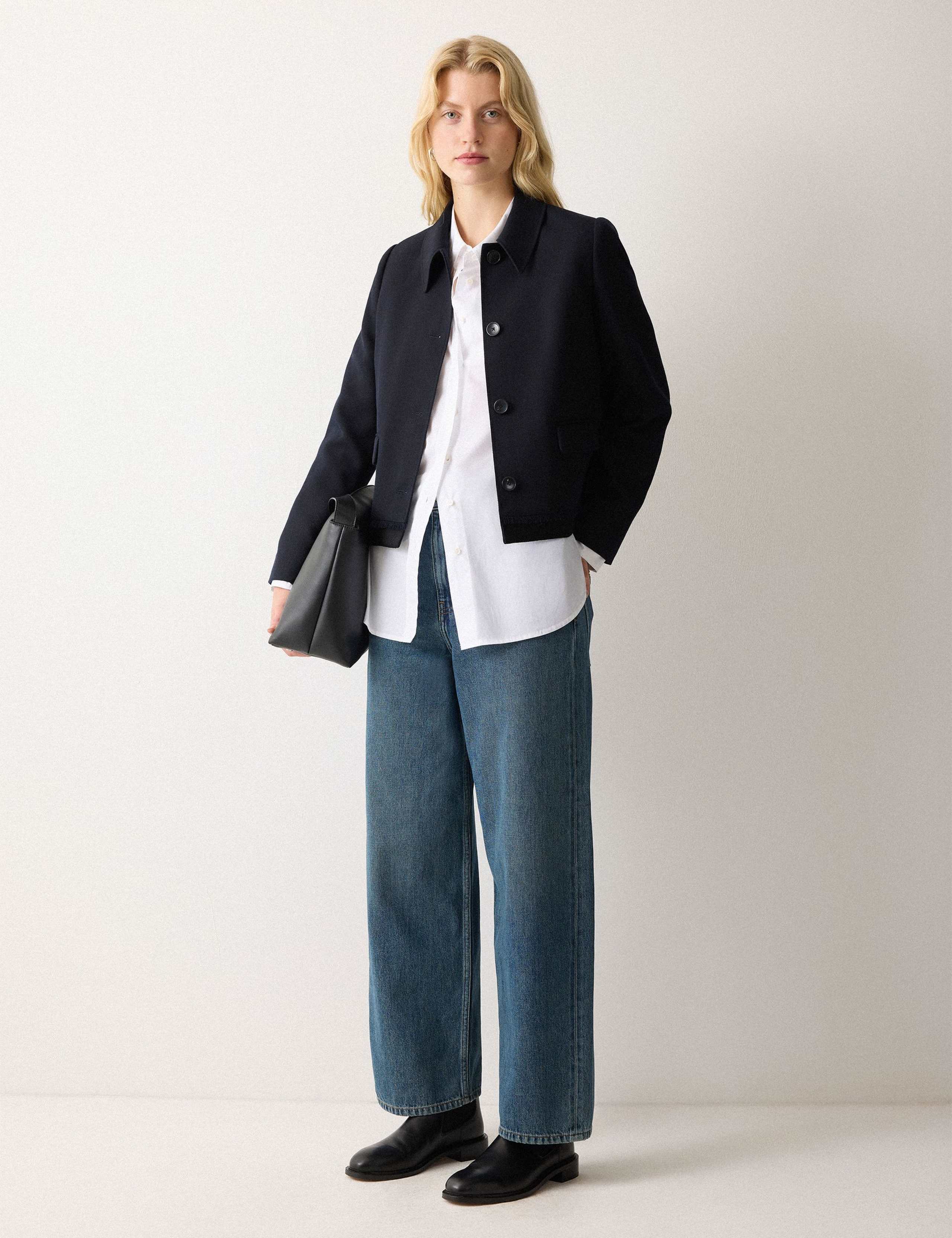 High Waisted Barrel Jeans 1 of 6