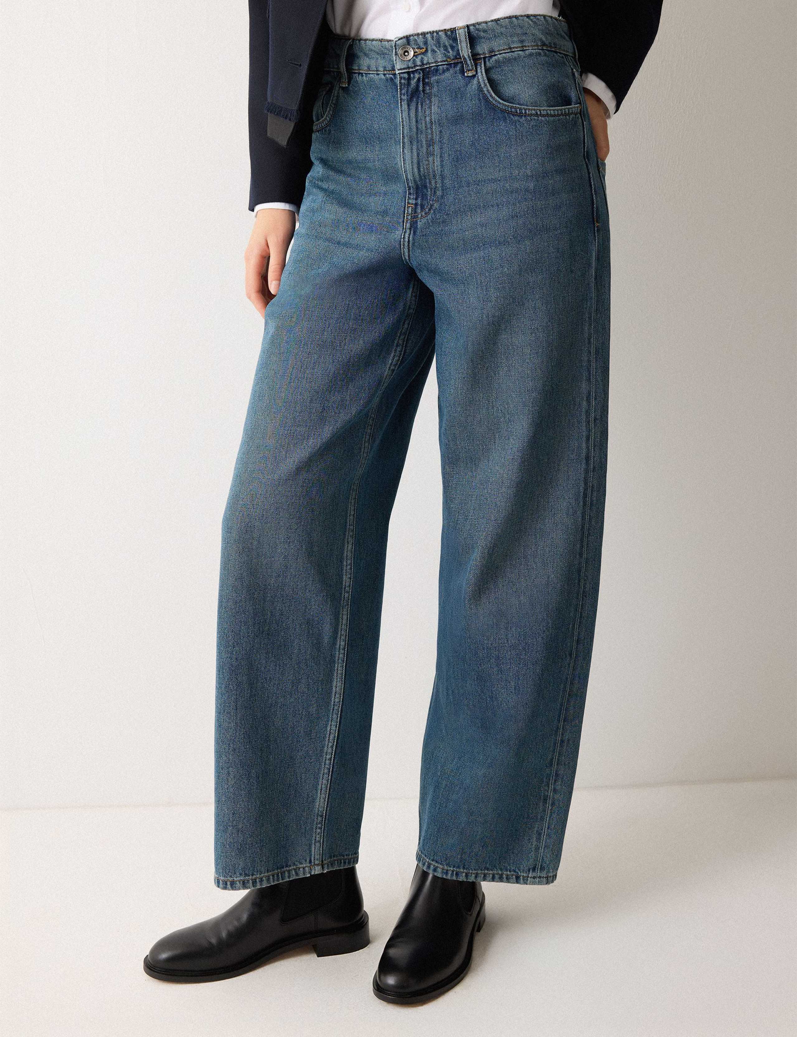High Waisted Barrel Jeans 3 of 6
