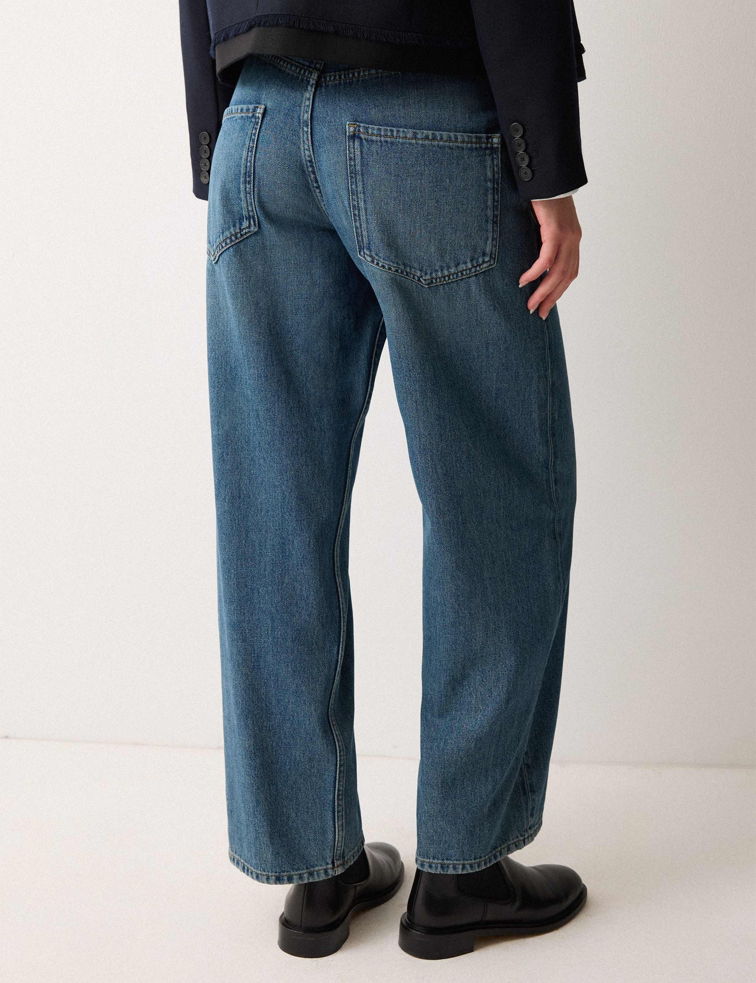 High Waisted Barrel Jeans 4 of 6