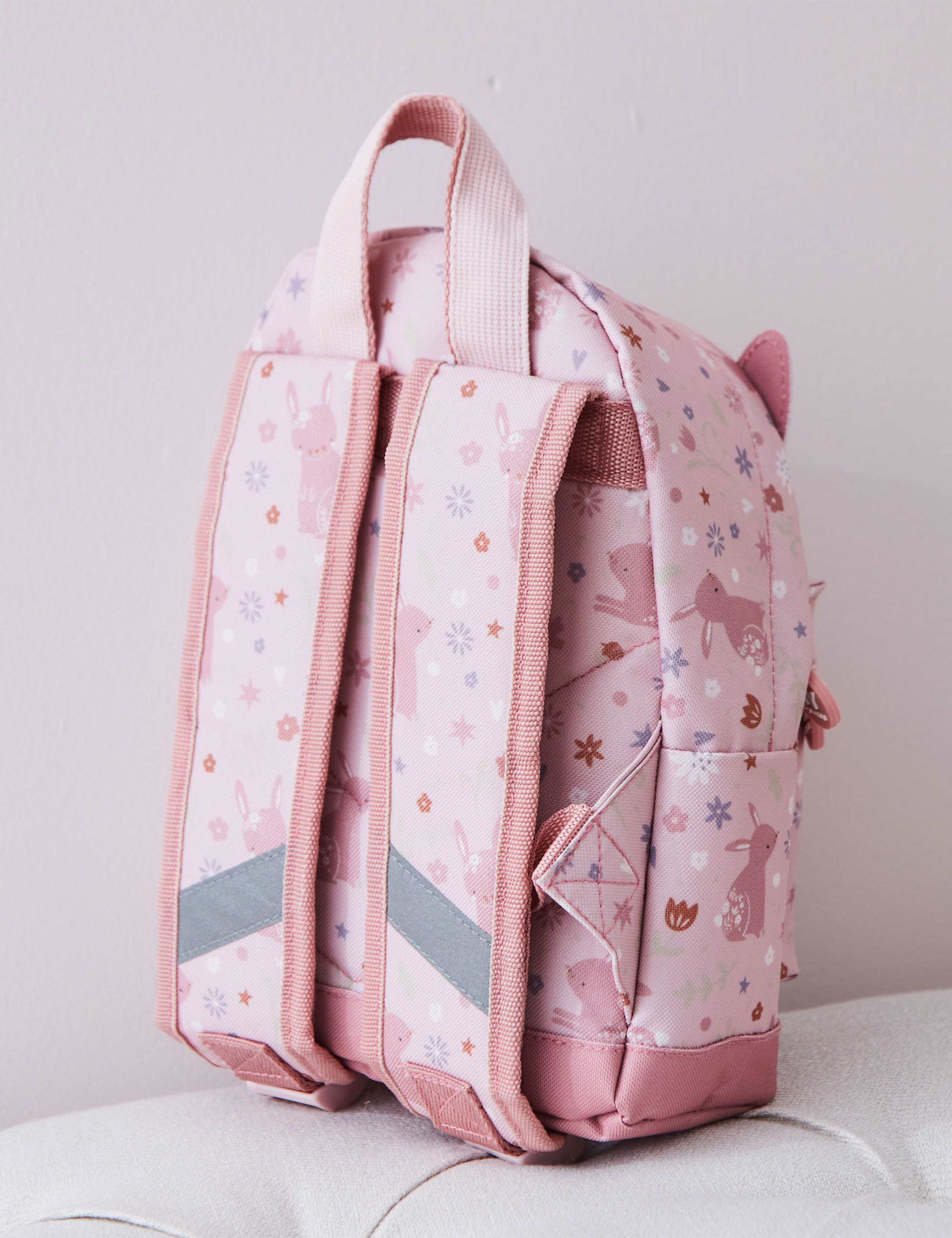 Personalised Pink Bunny Mini Backpack with Ears 3 of 4