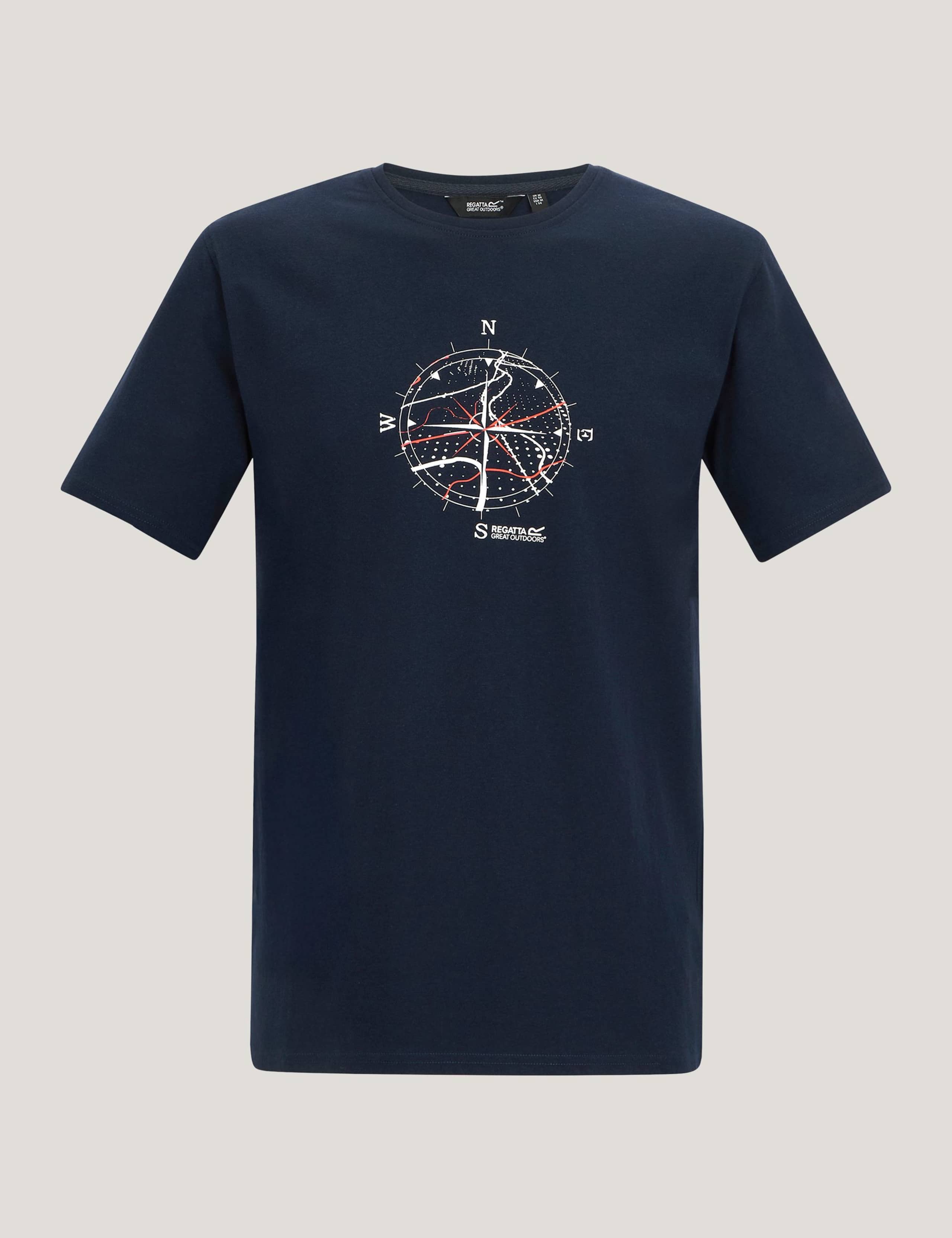 Cline IX Cotton Rich Compass Graphic T-Shirt 2 of 5