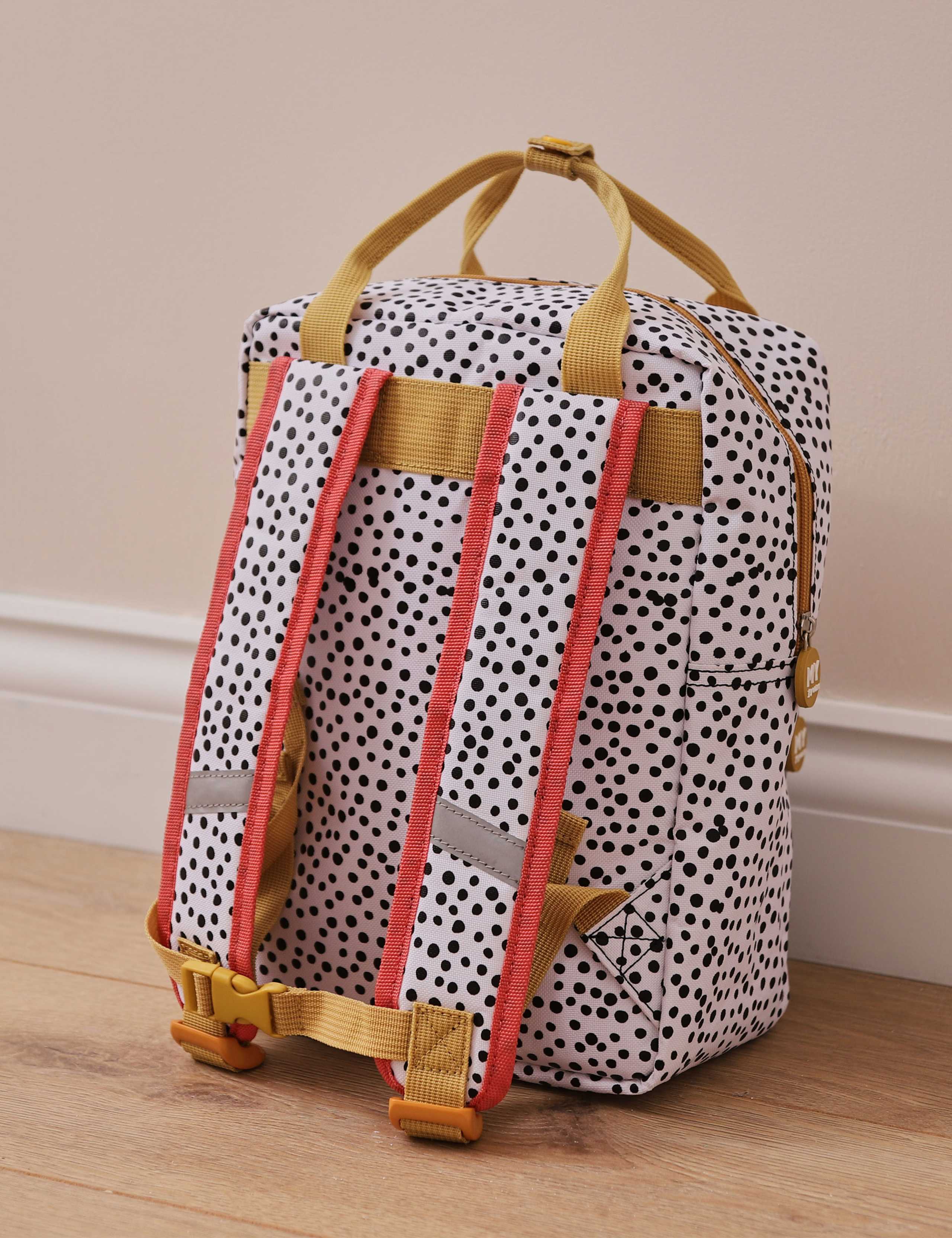 Personalised Polka Dot Medium Backpack with Grab Handle 2 of 6