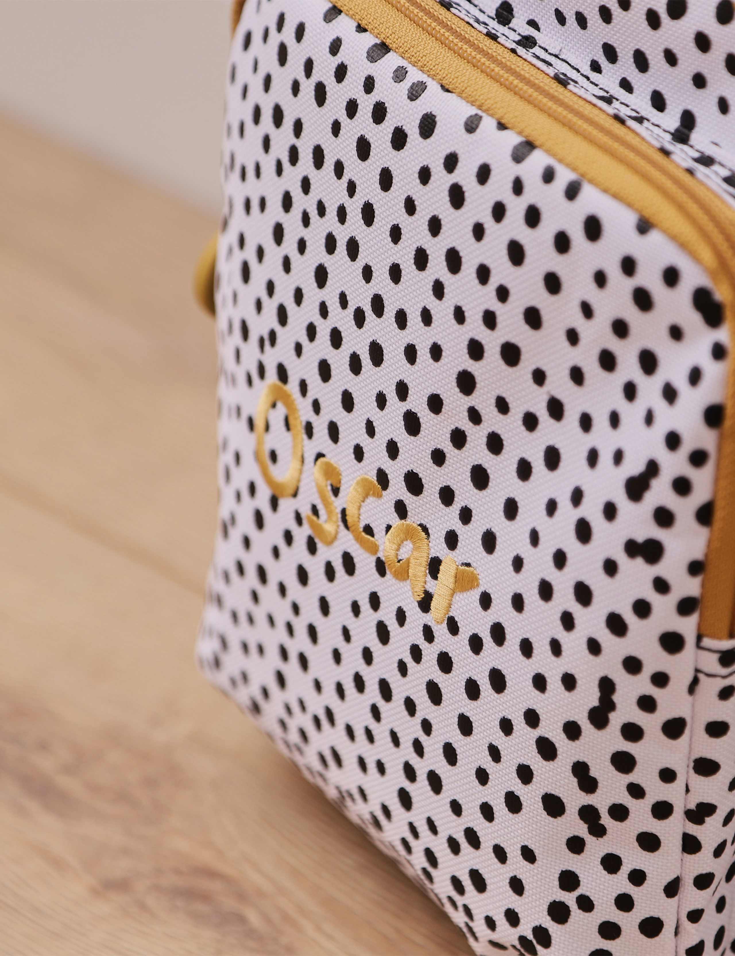 Personalised Polka Dot Medium Backpack with Grab Handle 5 of 6