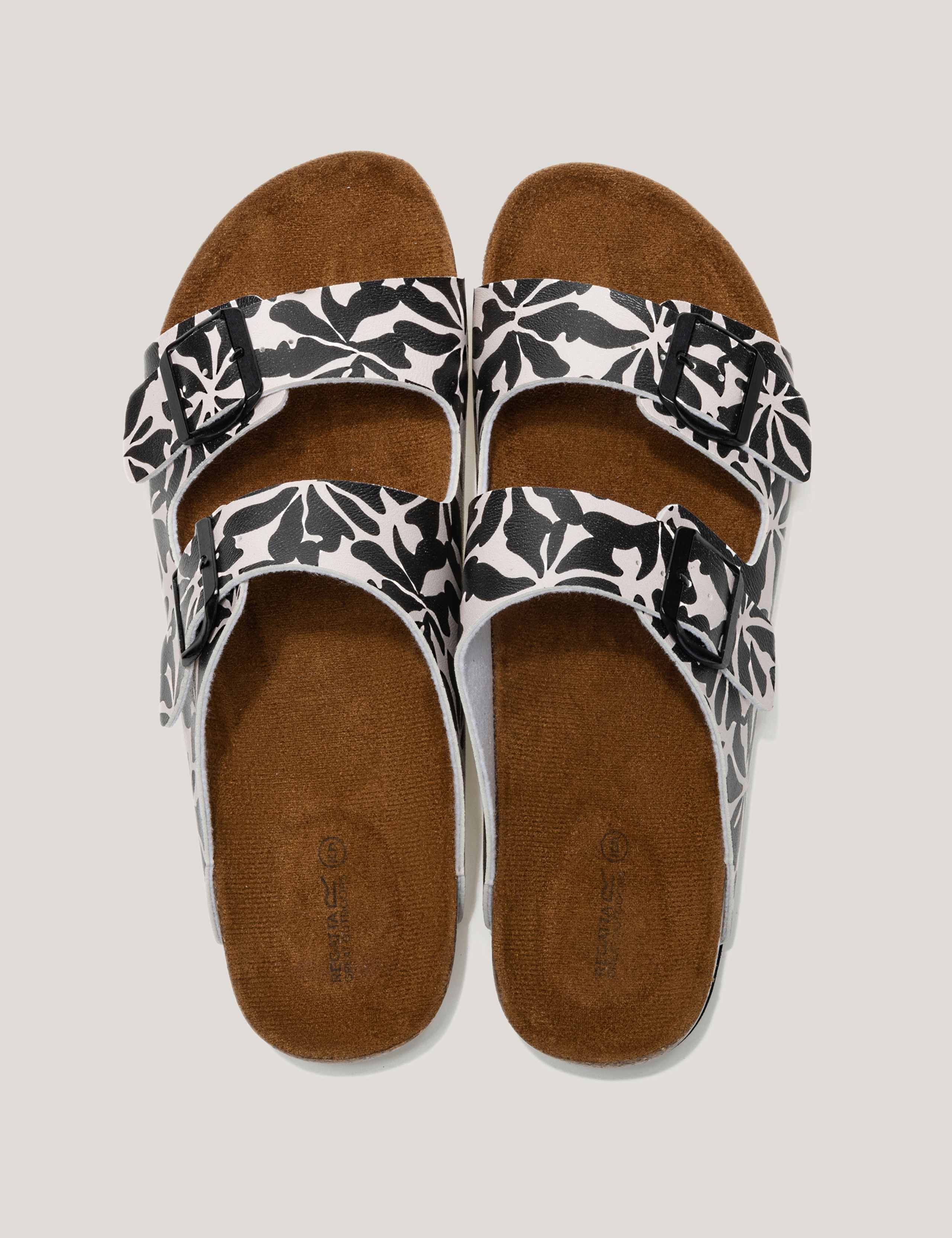 Mia Floral Buckle Flat Footbed Sliders 11 of 13