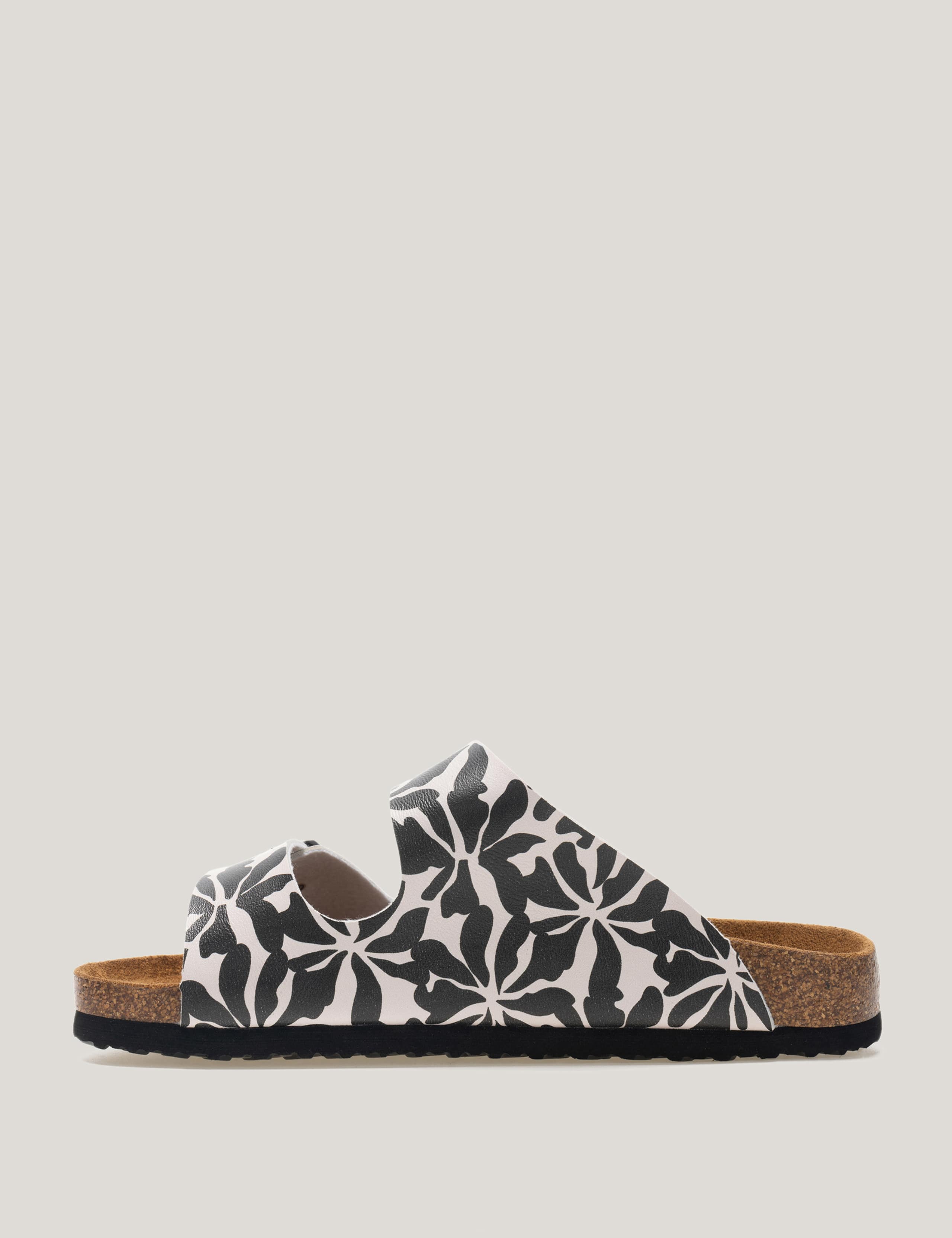 Mia Floral Buckle Flat Footbed Sliders 13 of 13