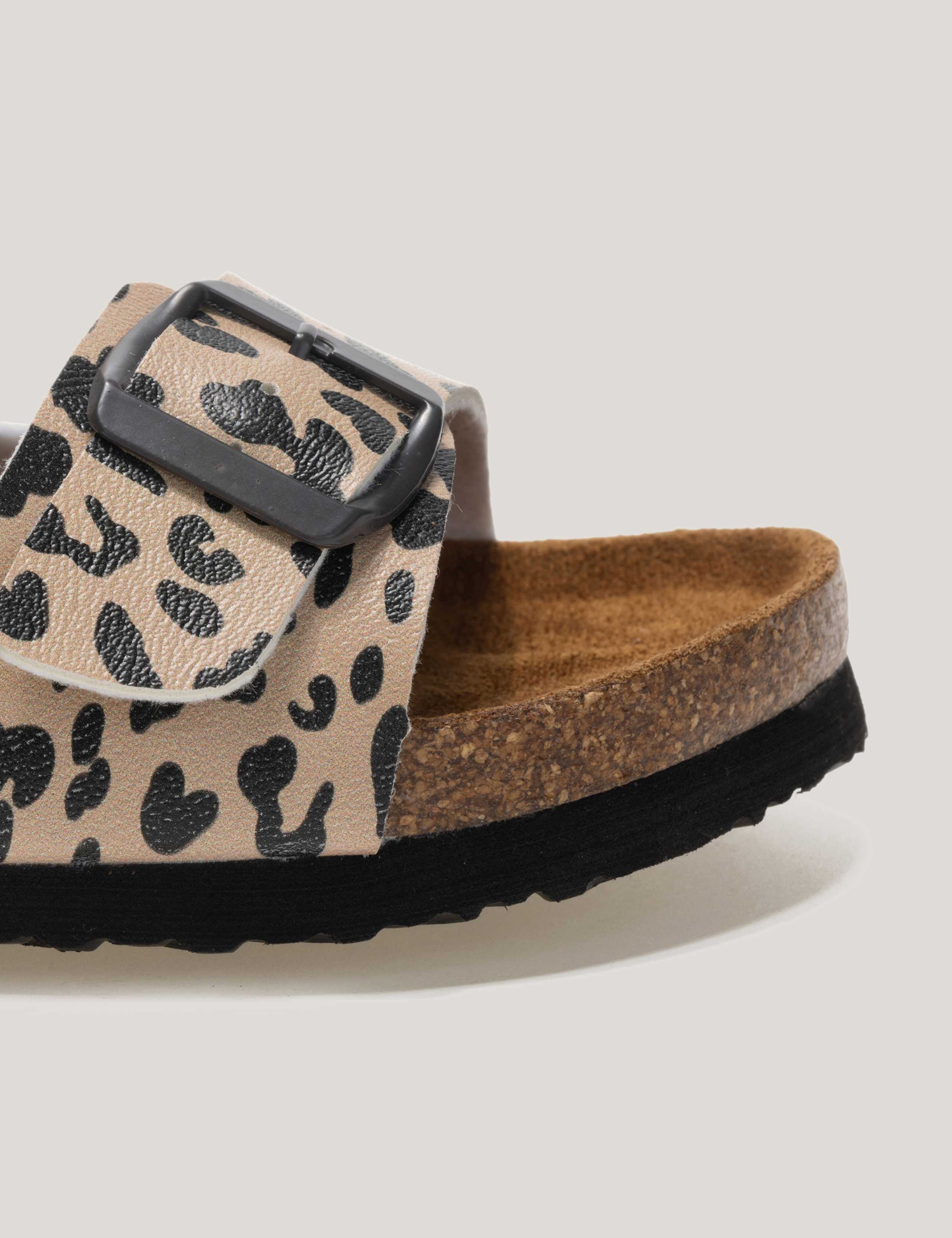Mia Leopard Double Buckle Footbed Sandals 12 of 13