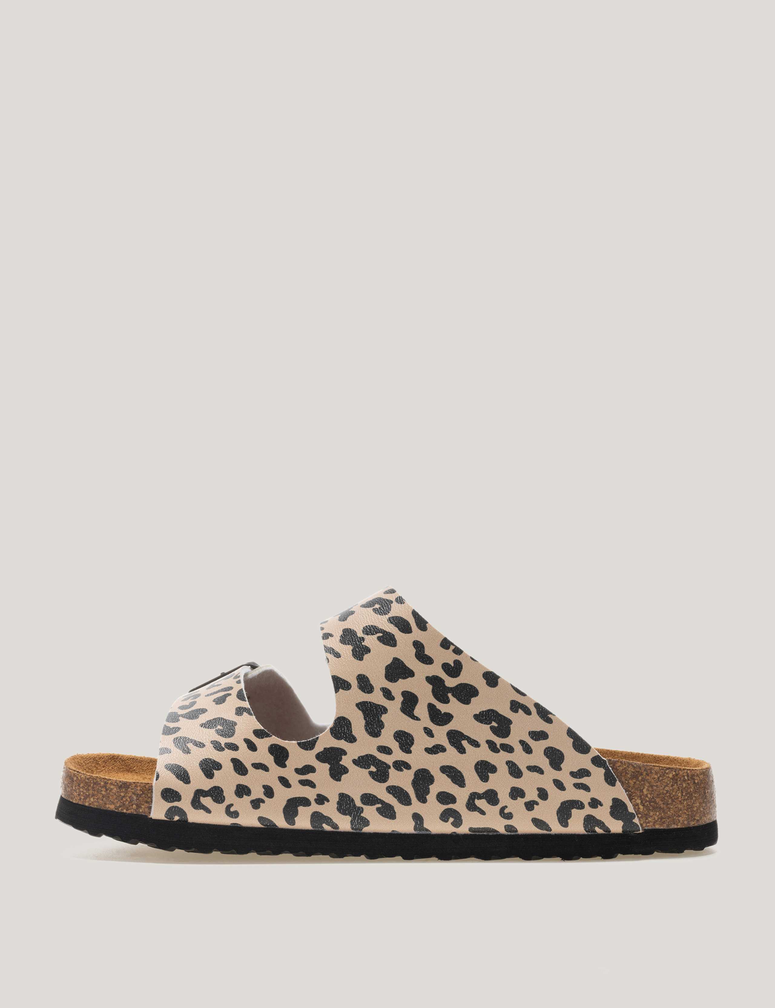 Mia Leopard Double Buckle Footbed Sandals 13 of 13