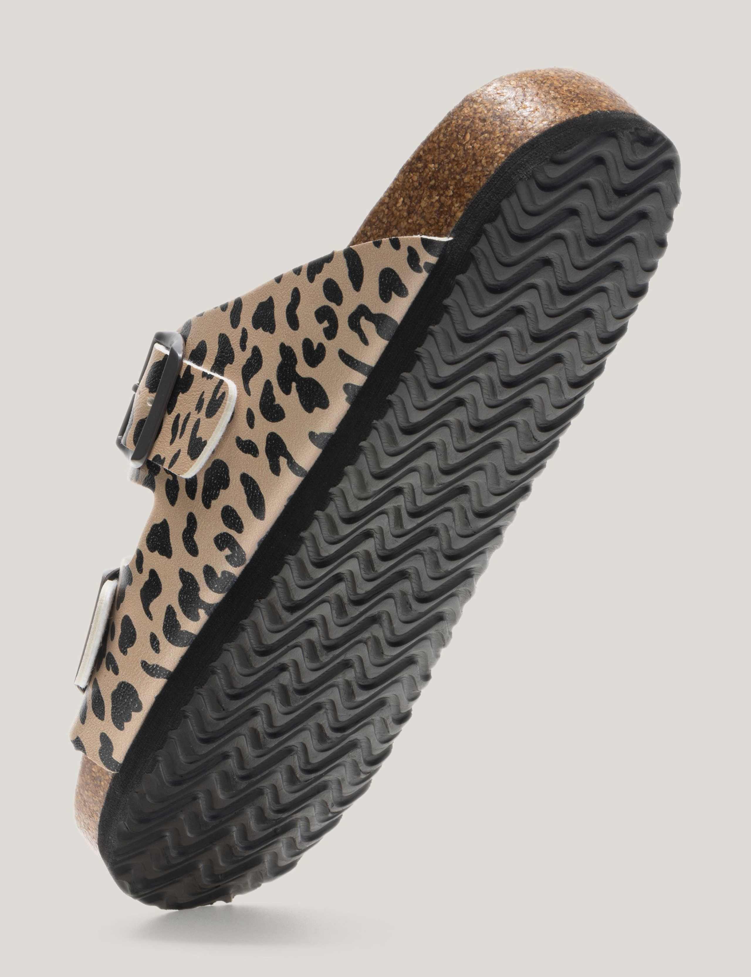 Mia Leopard Double Buckle Footbed Sandals 4 of 9