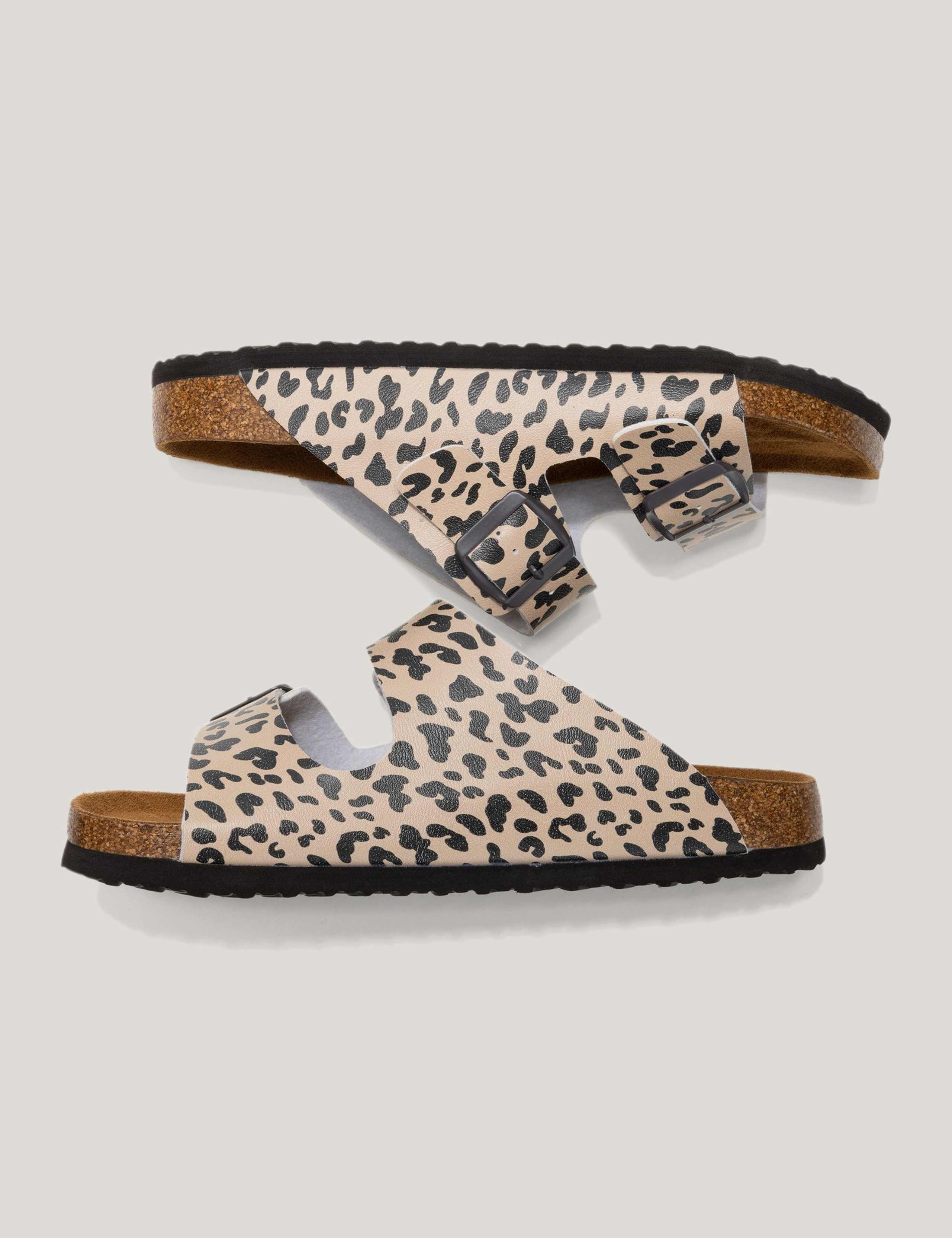Mia Leopard Double Buckle Footbed Sandals 7 of 9