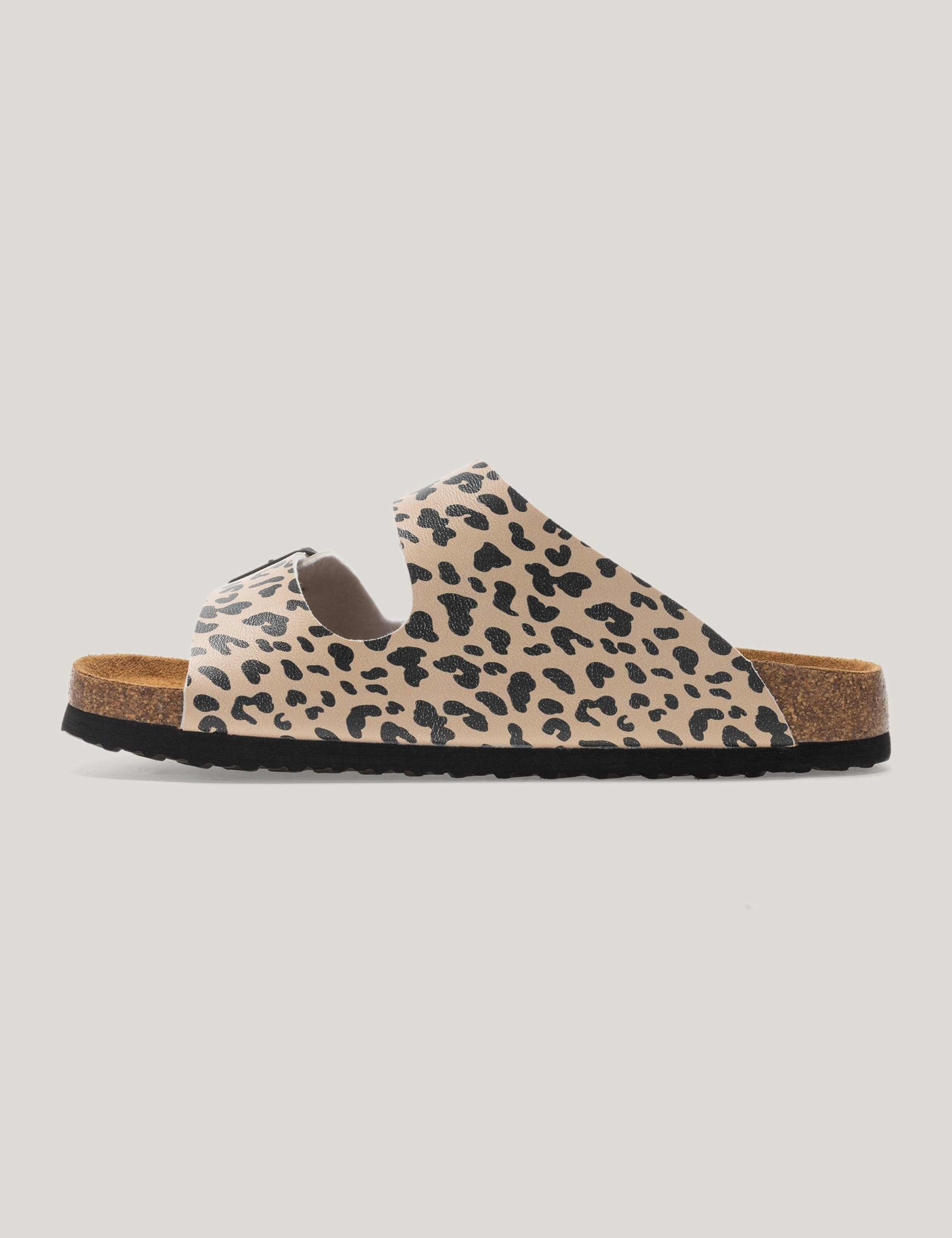 Mia Leopard Double Buckle Footbed Sandals 9 of 9