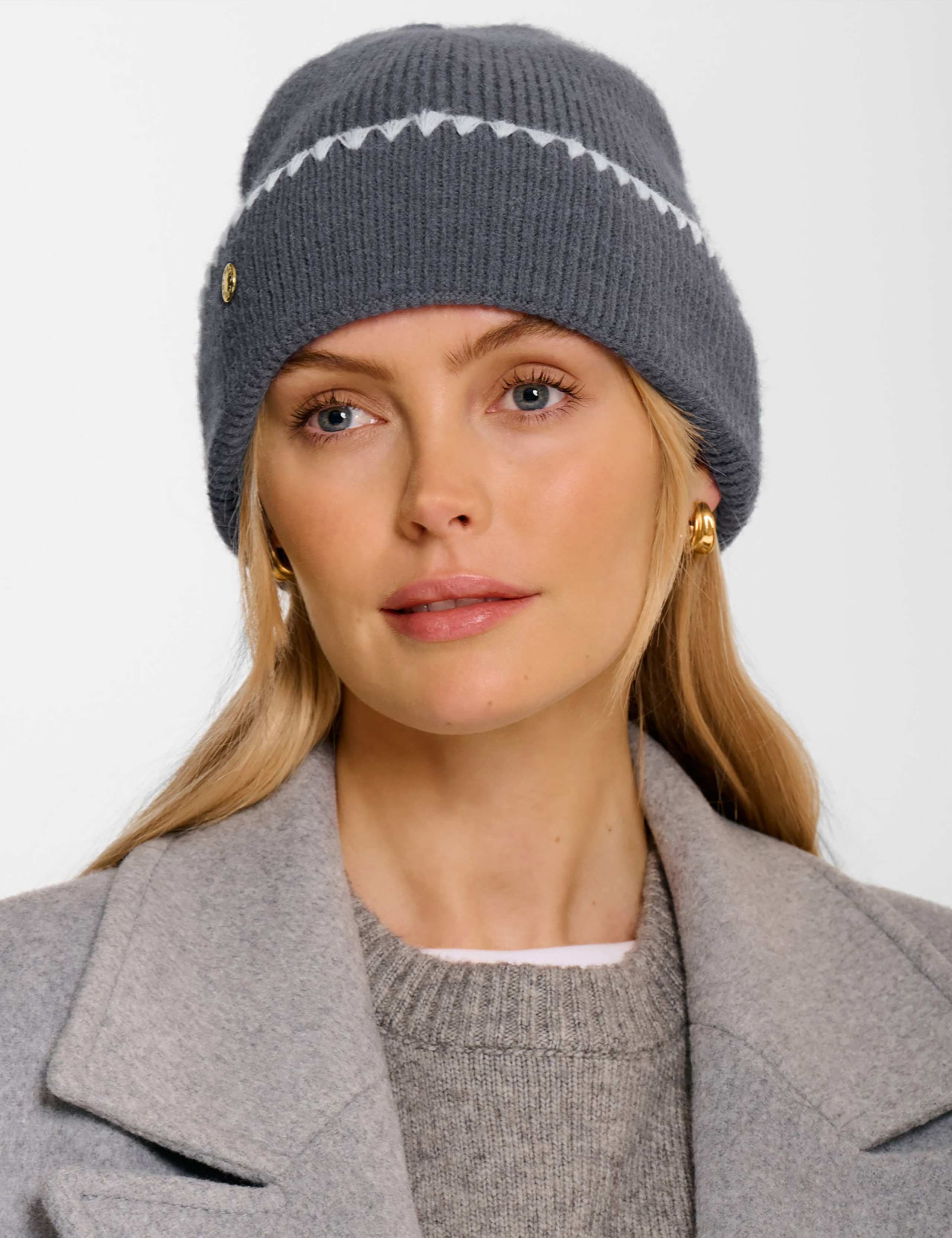 Knitted Beanie Hat 1 of 5
