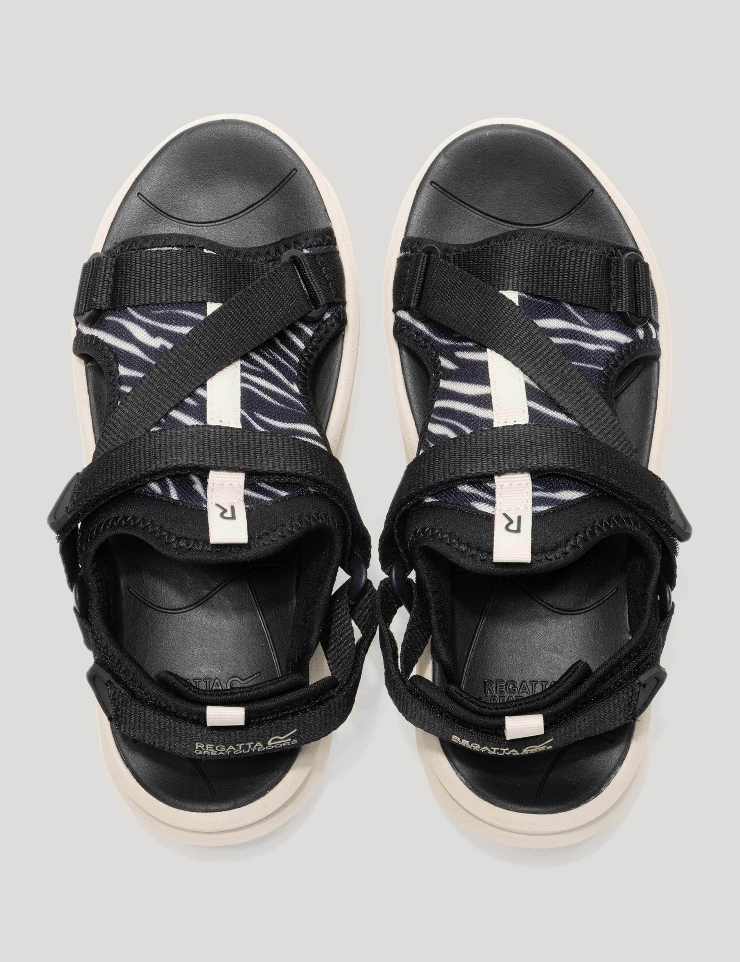 Lito Animal Print Riptape Flatform Sandals 7 of 9