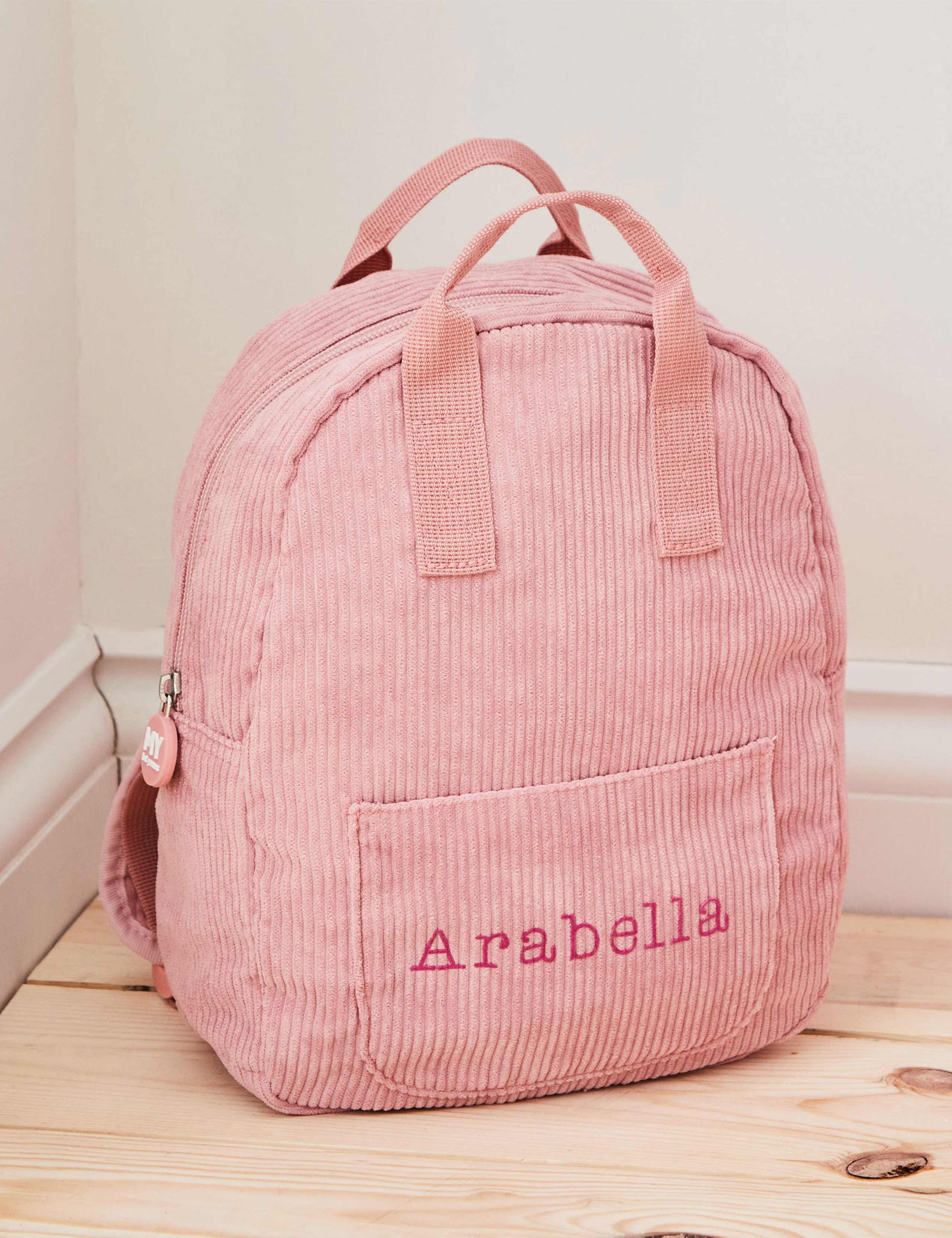 Personalised Cord Mini Backpack 1 of 4