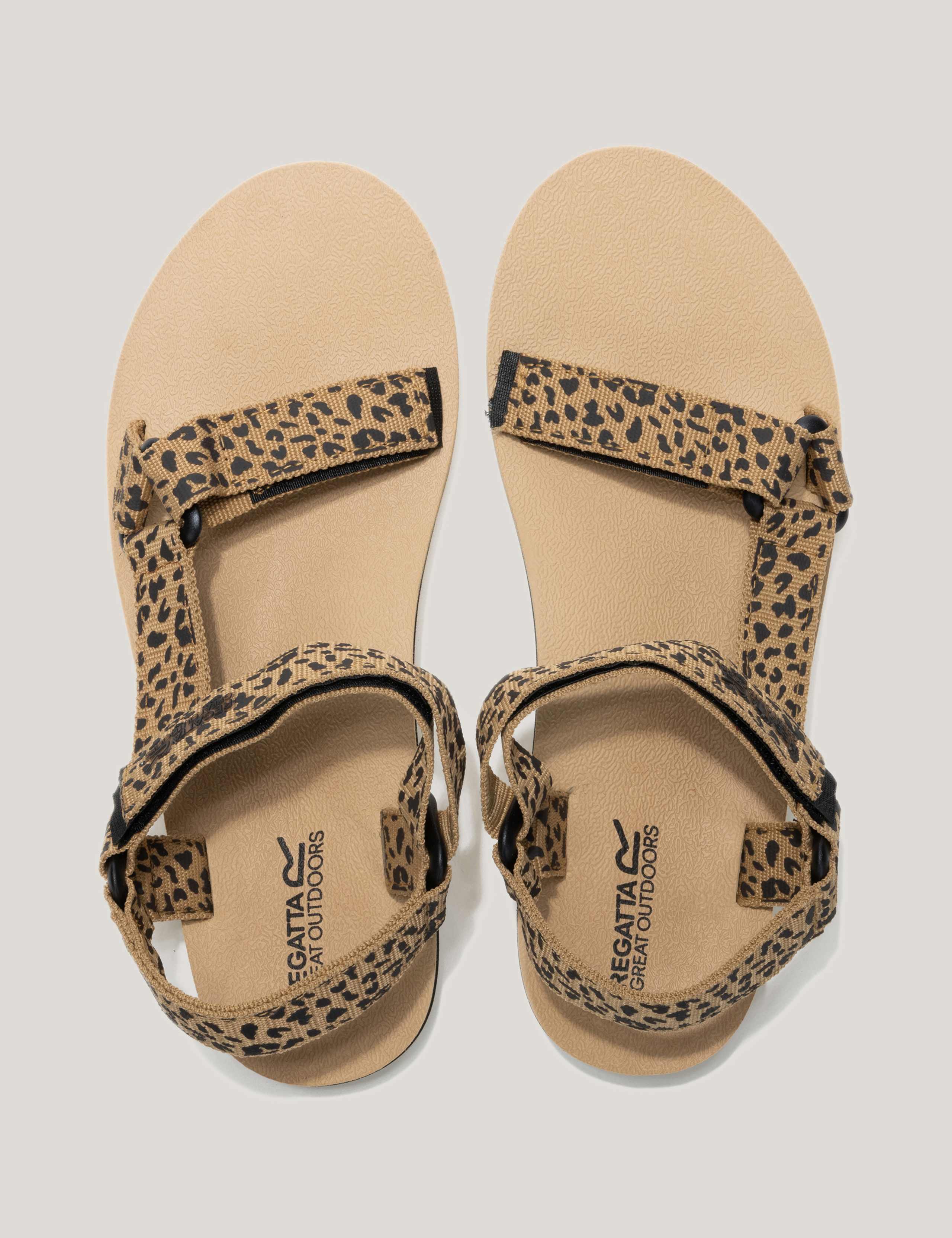 Lady Vendeavour Leopard Riptape Sandals 11 of 13