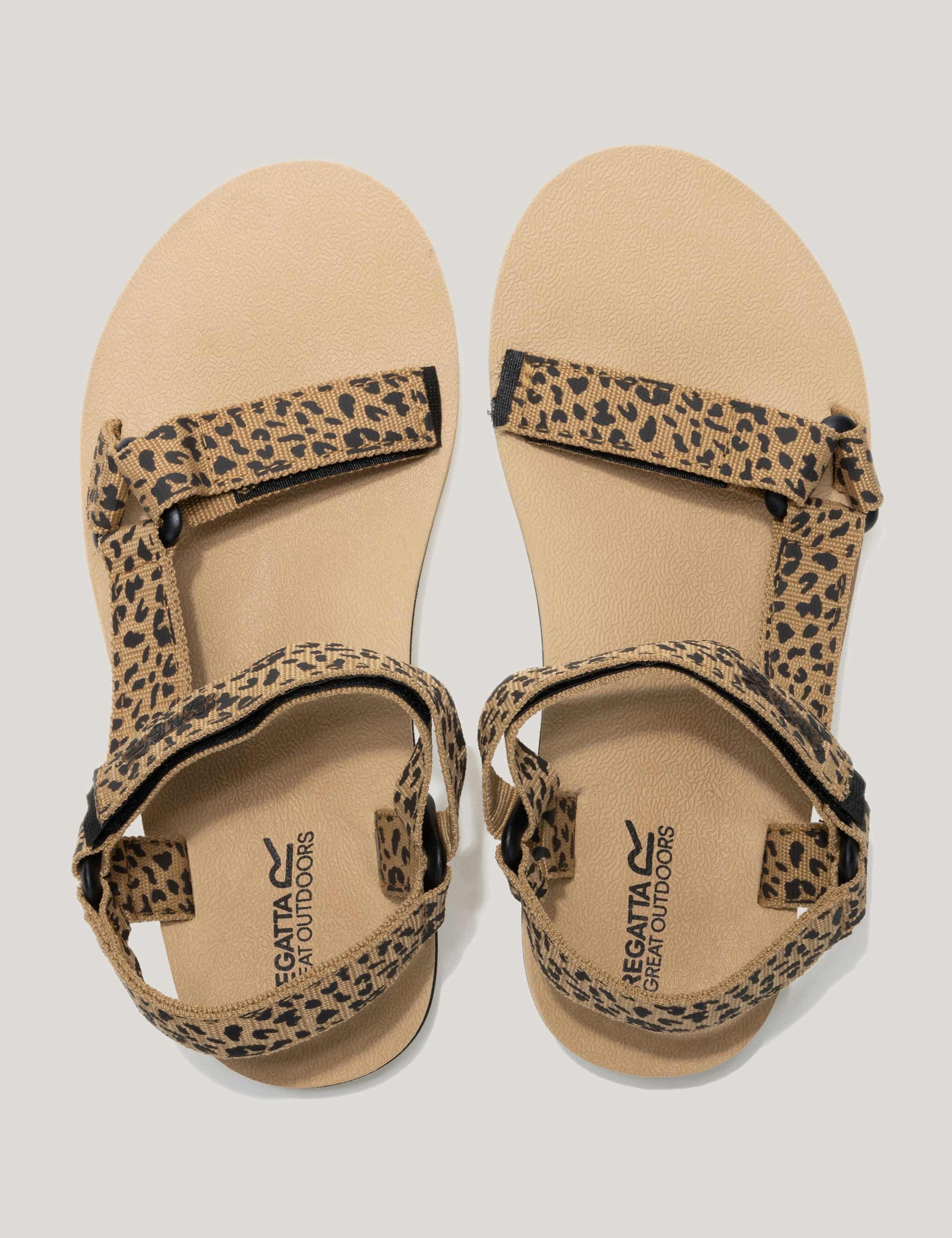 Lady Vendeavour Leopard Riptape Sandals 3 of 9