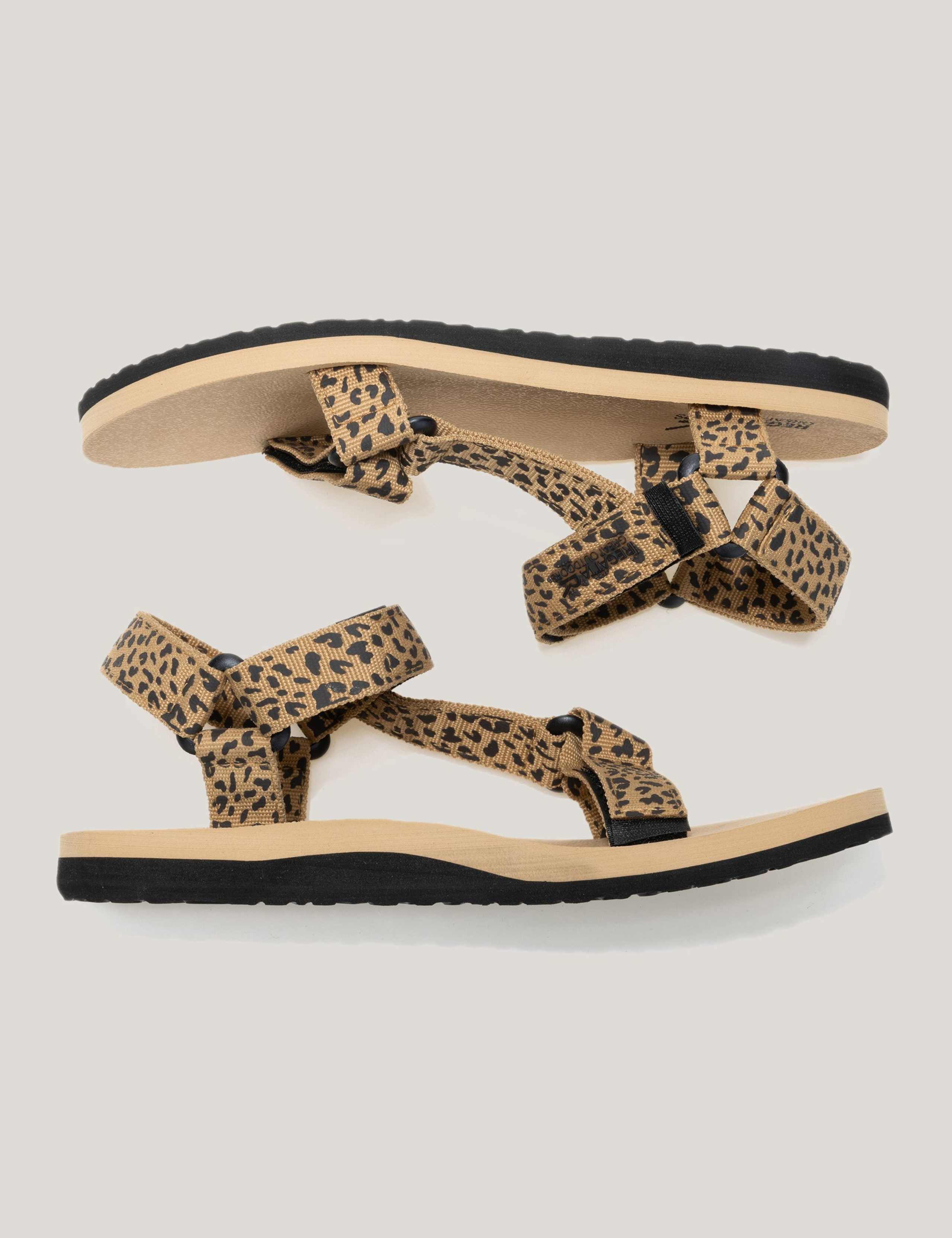 Lady Vendeavour Leopard Riptape Sandals 8 of 9