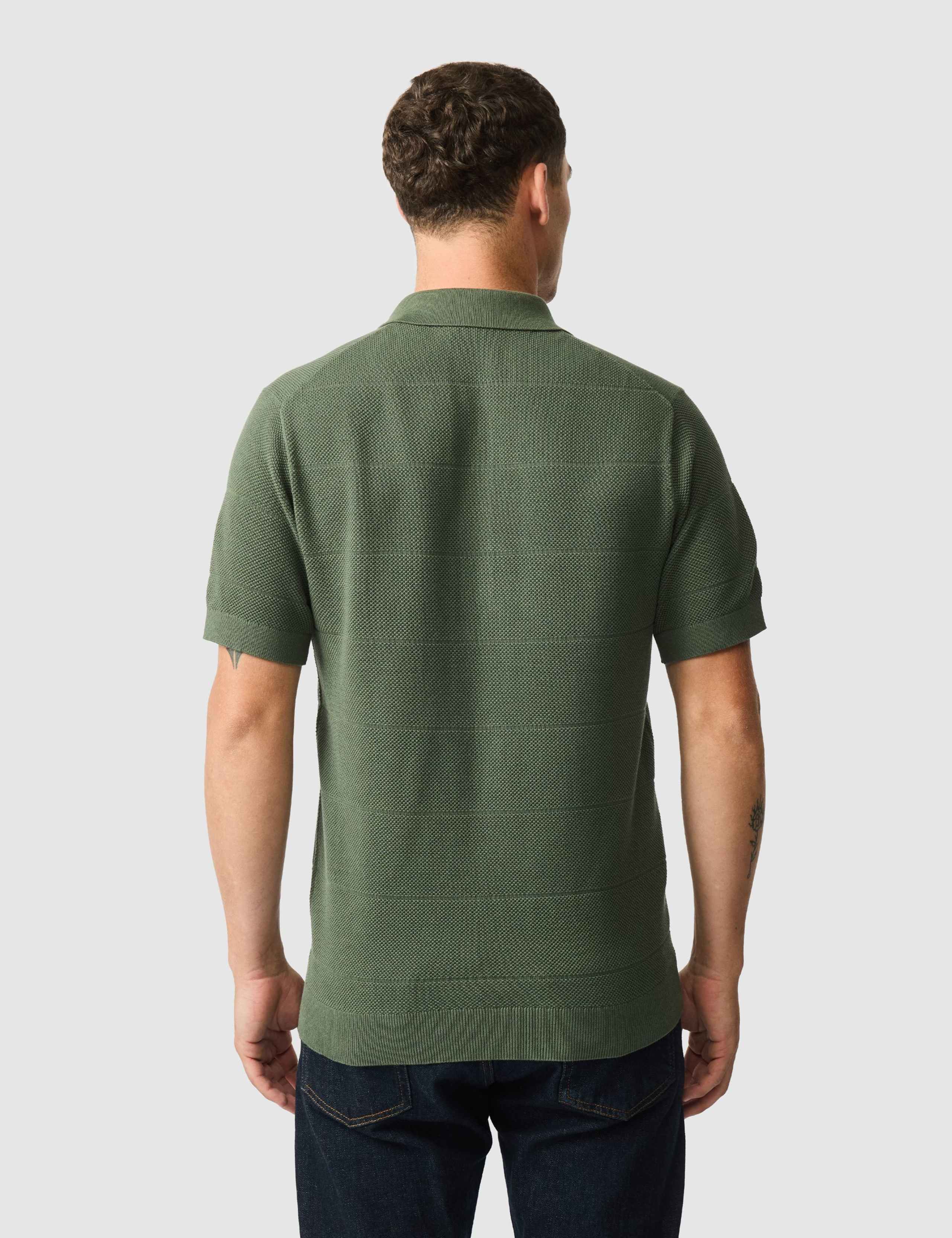 Masons Pure Cotton Flat Knitted Polo Shirt 5 of 6