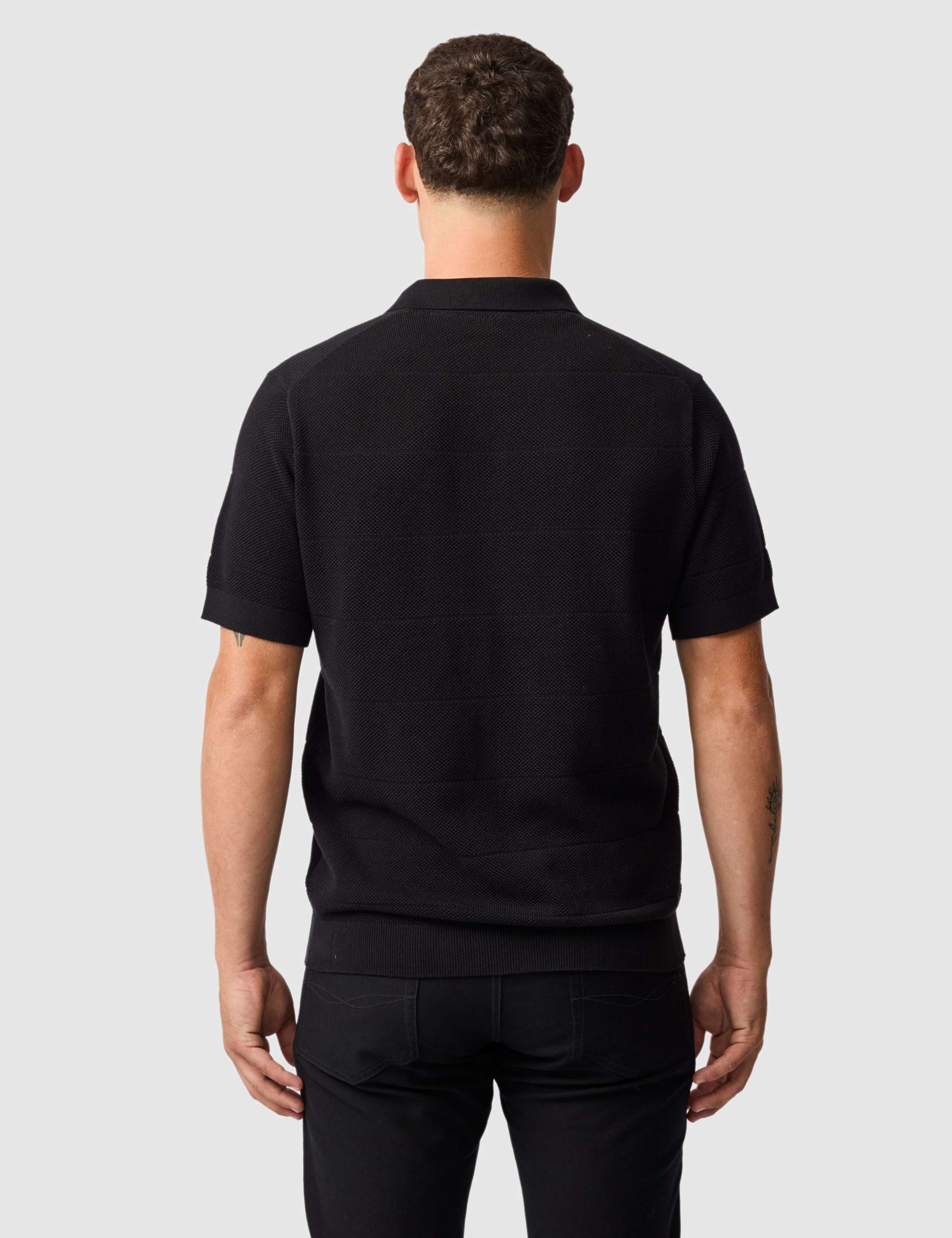 Masons Pure Cotton Flat Knitted Polo Shirt 3 of 4