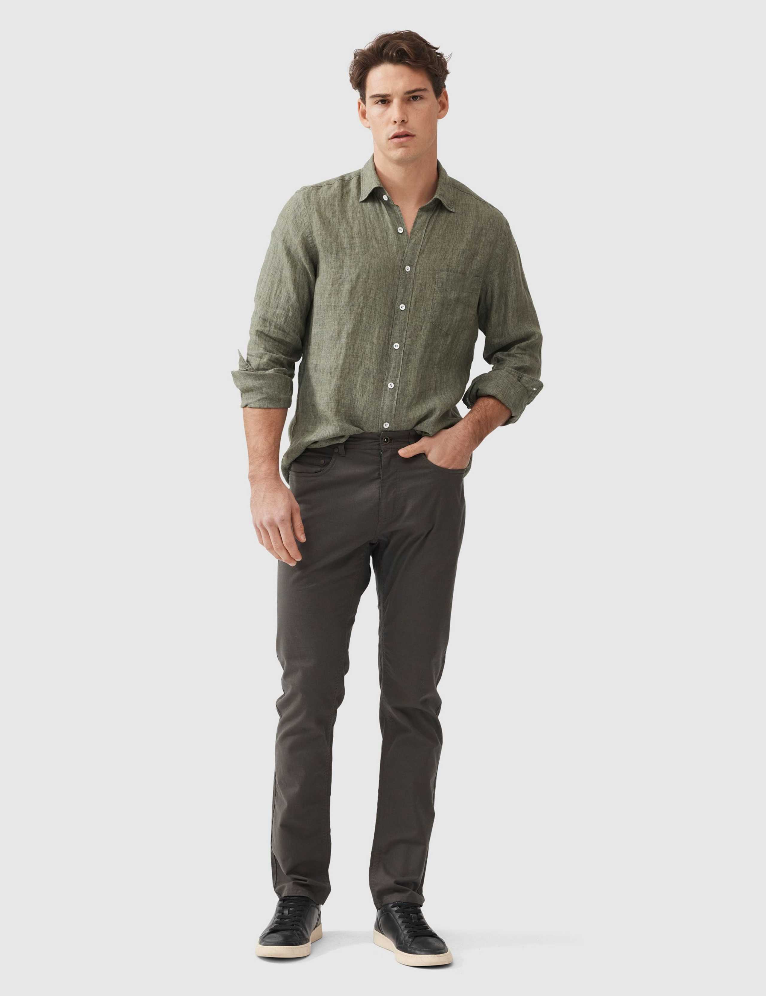 Coromandel Slim Fit Pure Linen Shirt 3 of 5