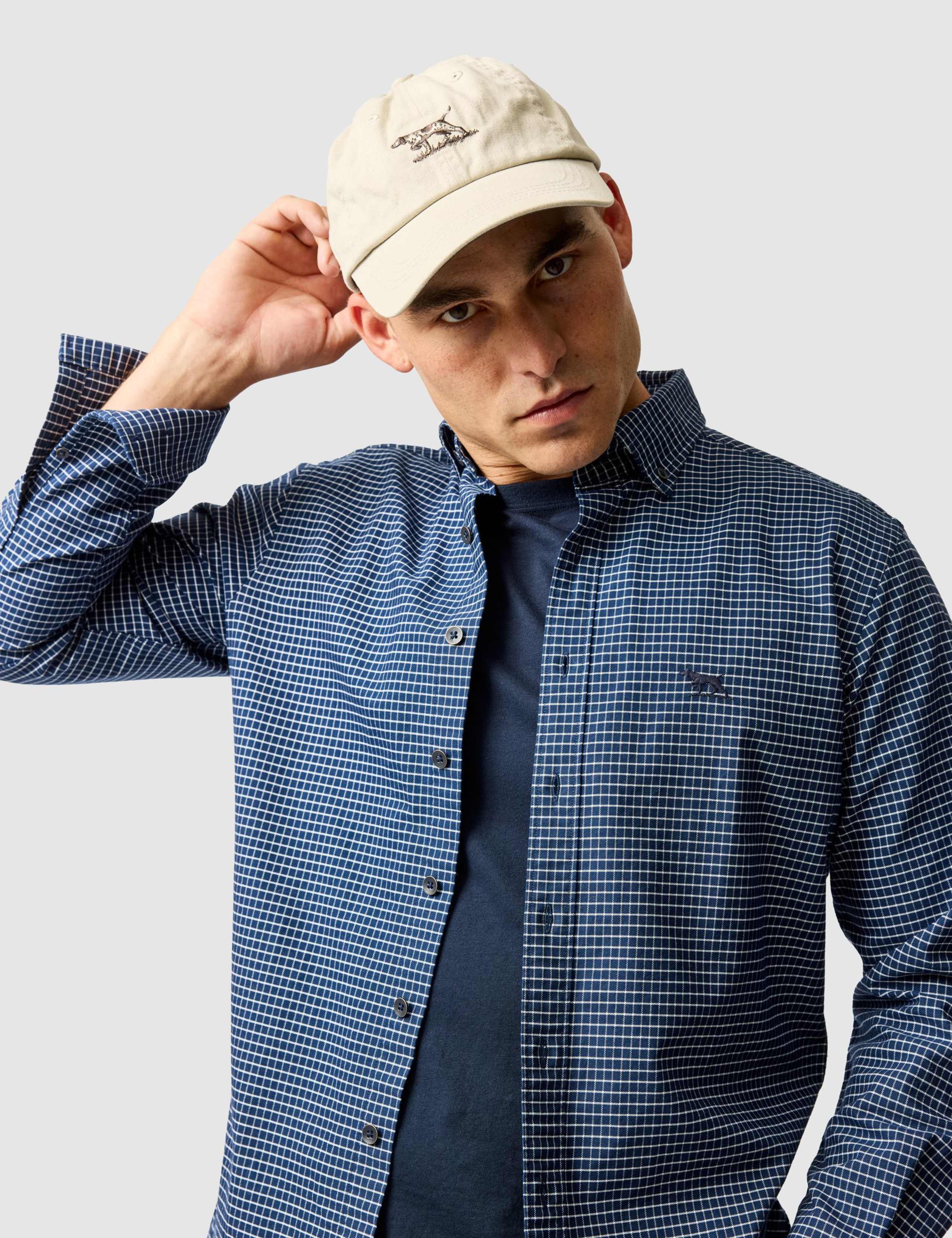 Gunn Slim Fit Pure Cotton Check Oxford Shirt 3 of 6