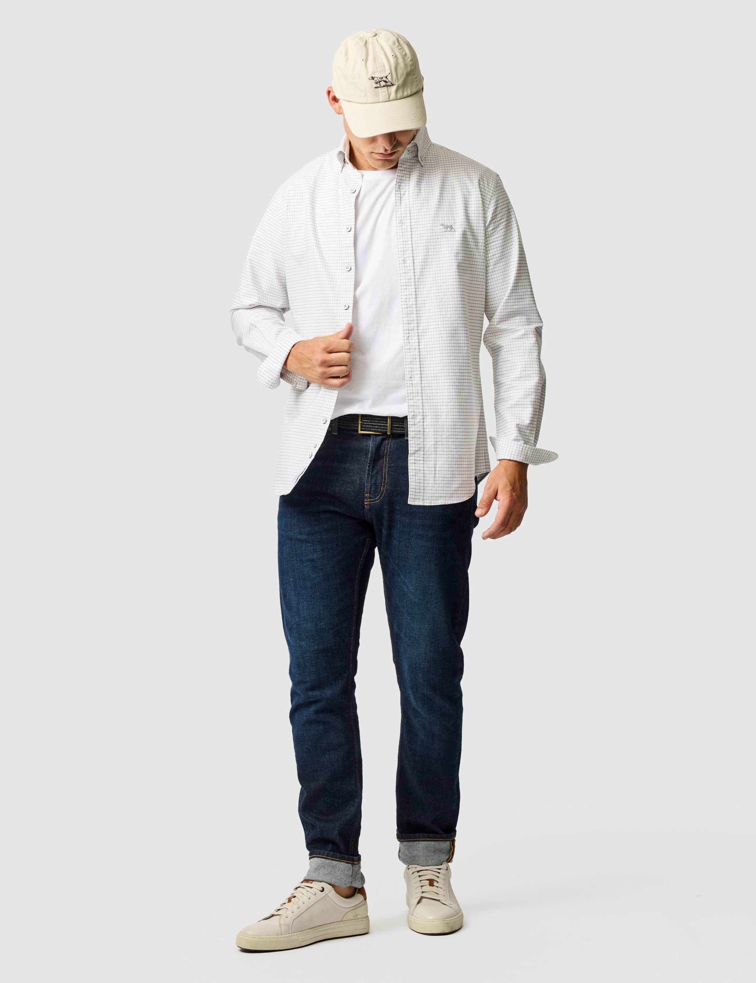 Gunn Slim Fit Pure Cotton Check Oxford Shirt 3 of 6