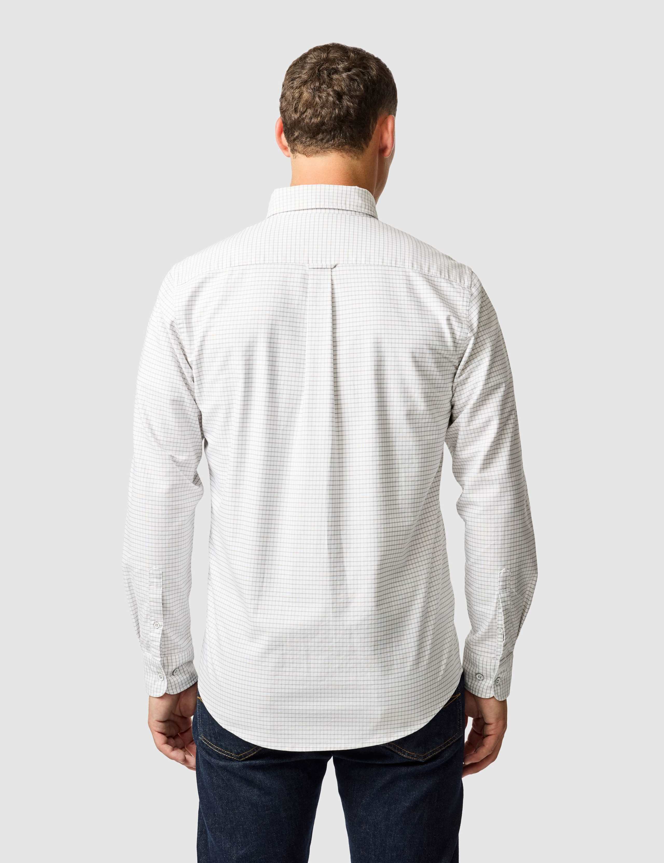 Gunn Slim Fit Pure Cotton Check Oxford Shirt 5 of 6