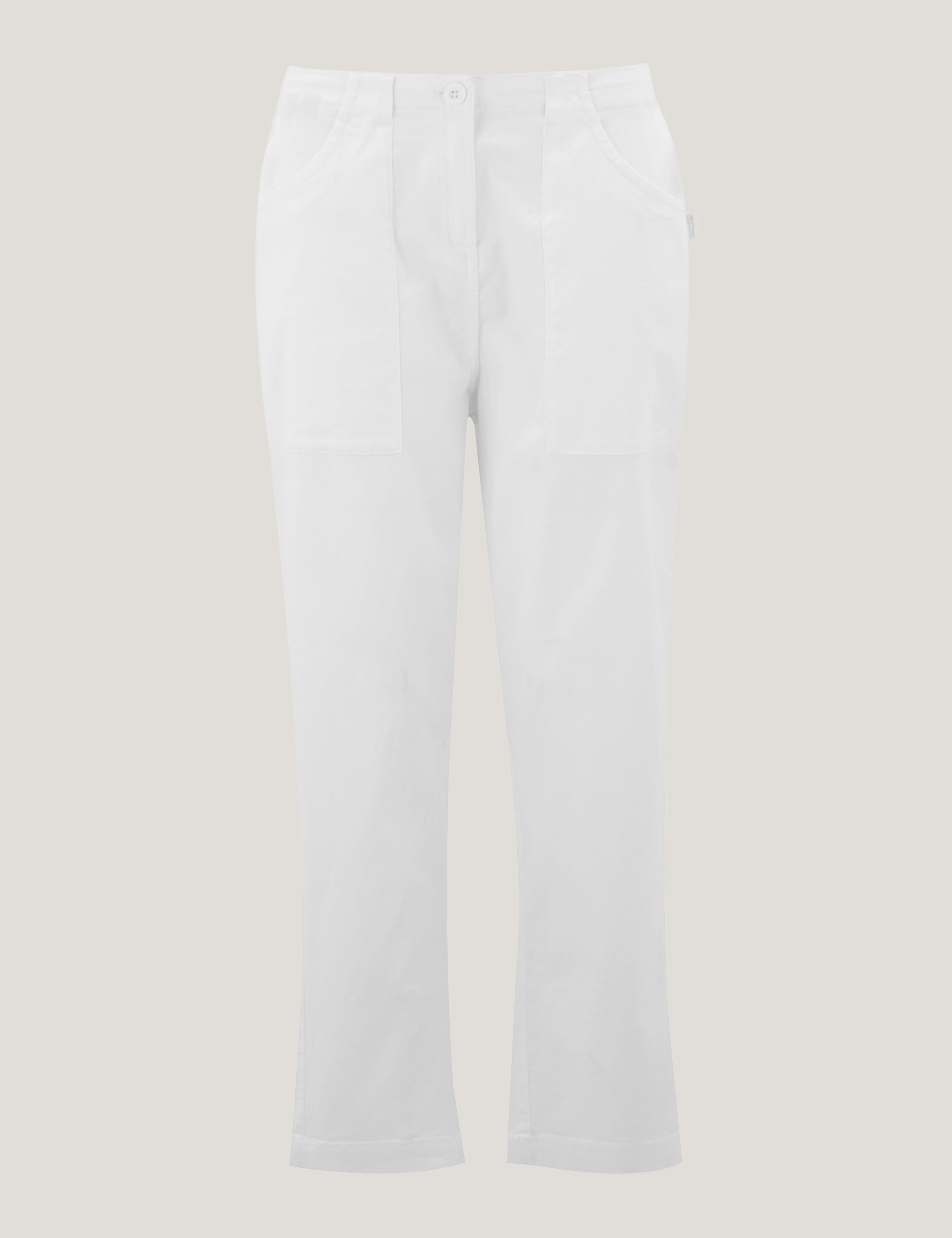 Shorebella Cotton Blend Straight Leg Cropped Trousers 2 of 7