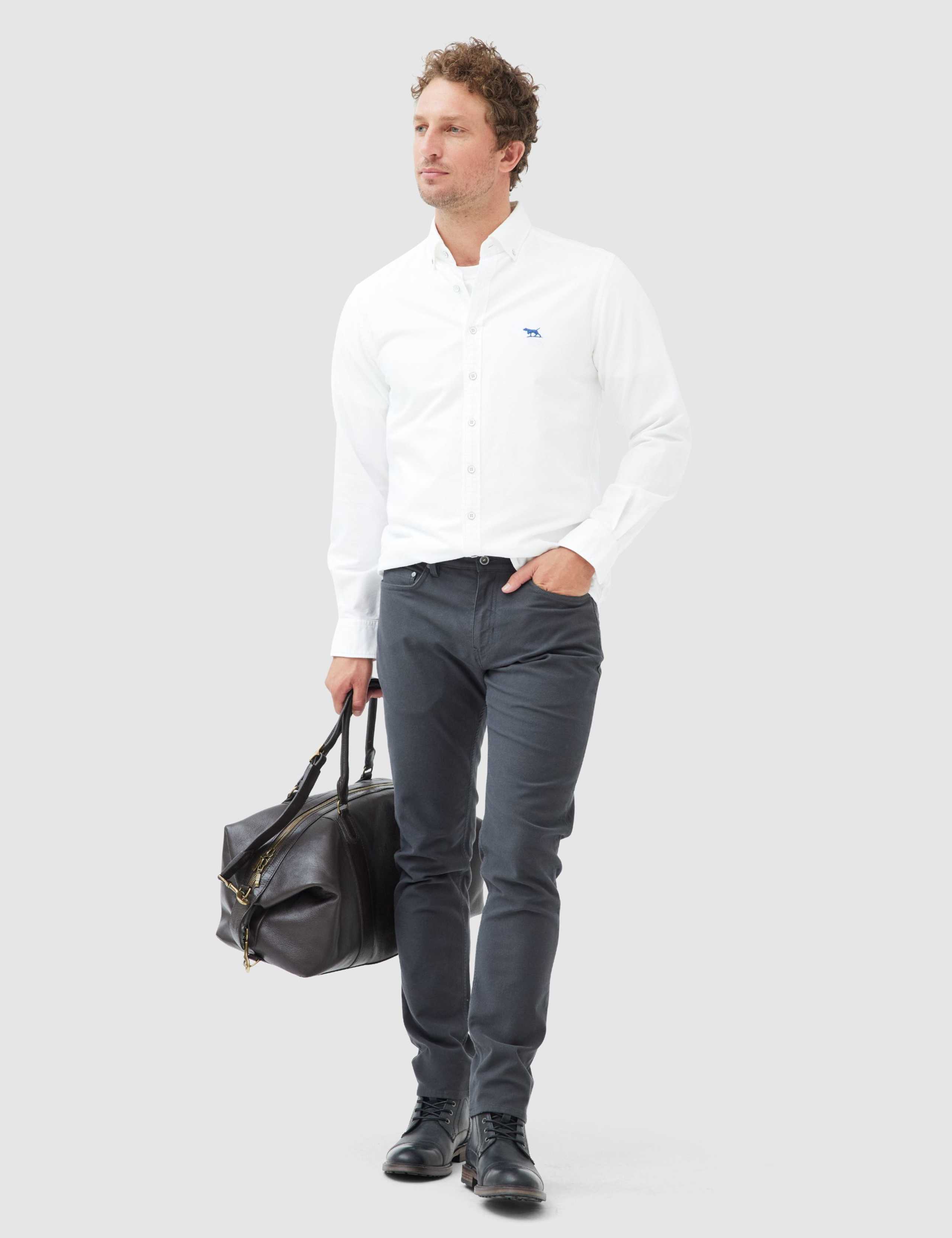 Gunn Slim Fit Pure Cotton Oxford Shirt 3 of 5