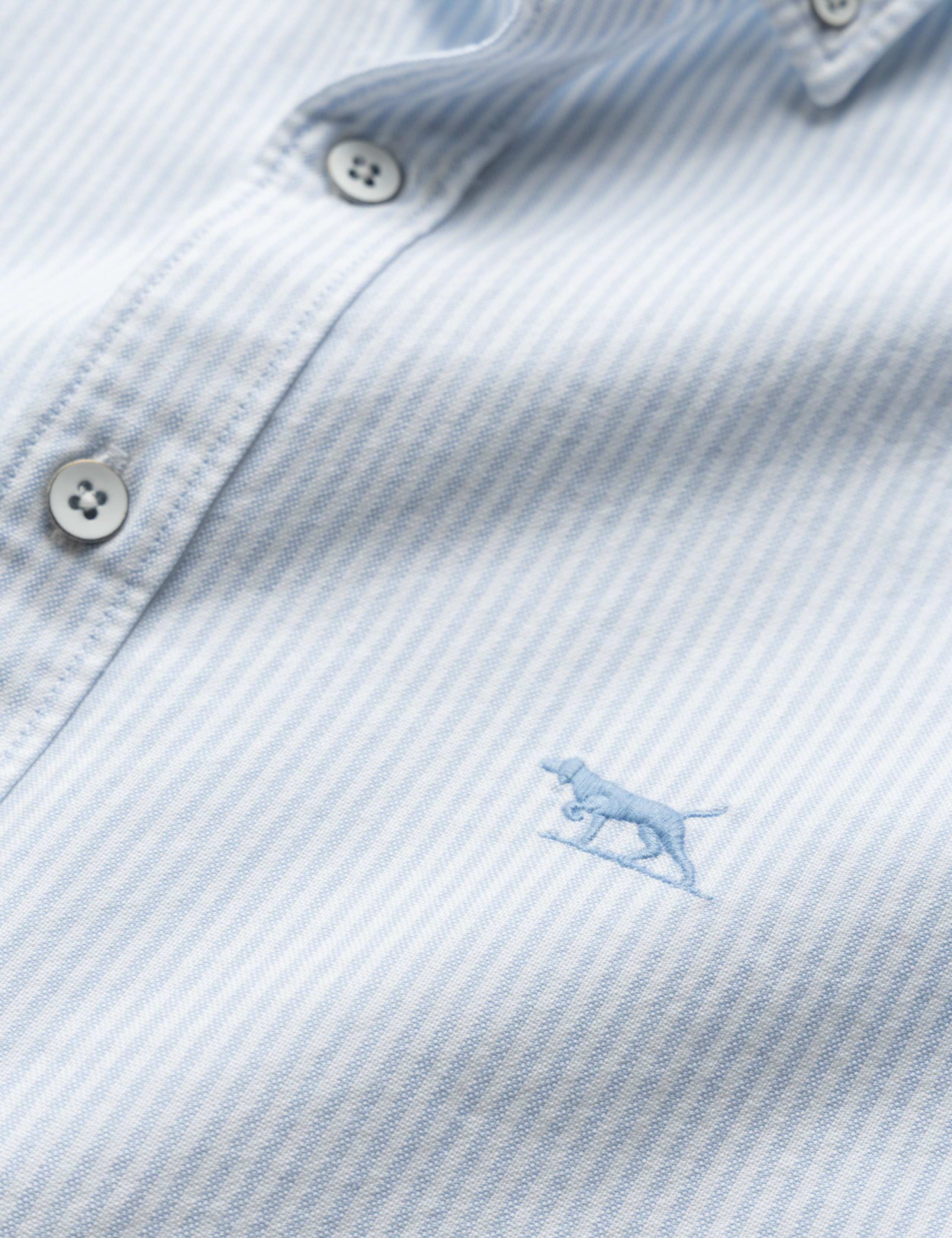 Gunn Slim Fit Pure Cotton Striped Oxford Shirt 5 of 5