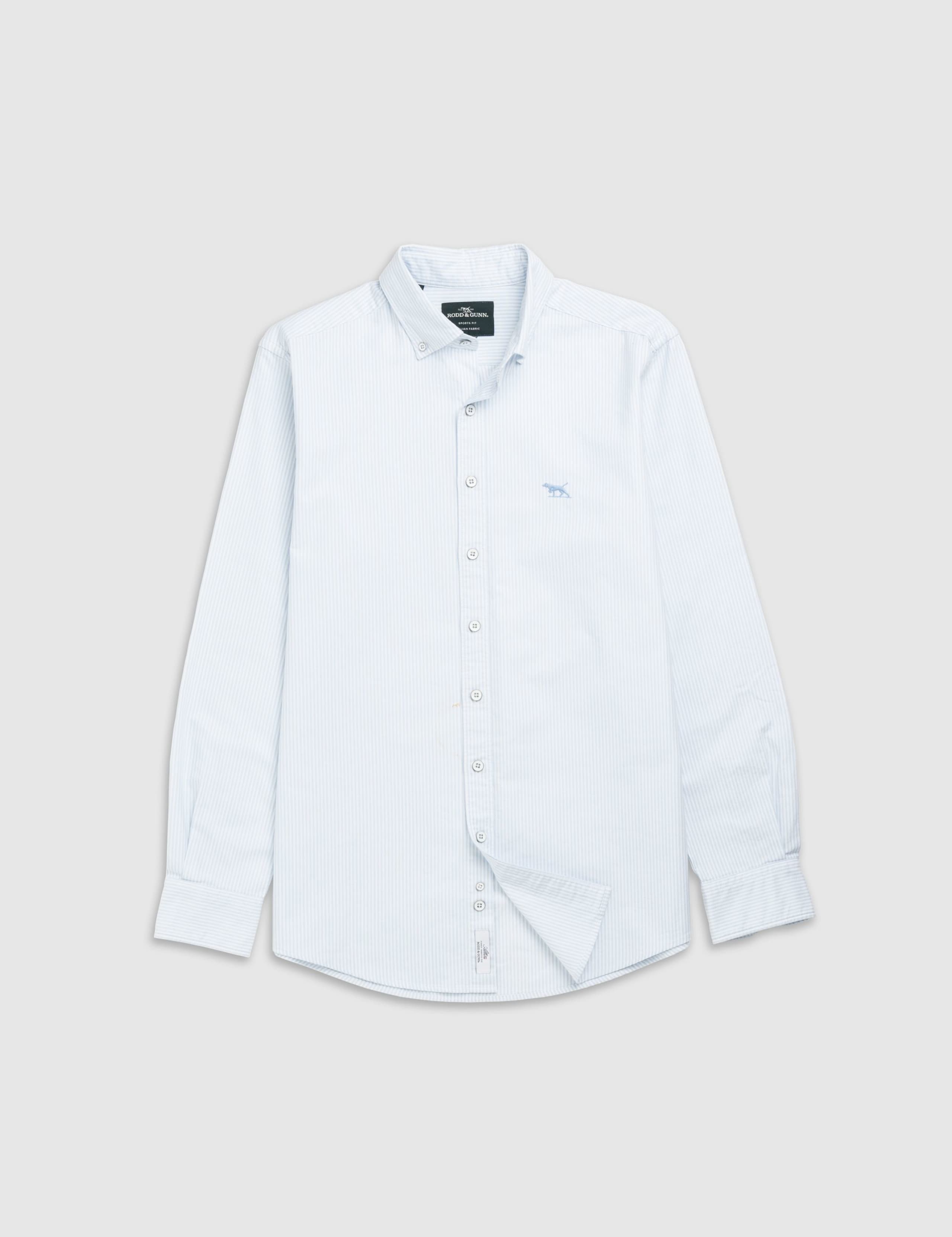 Gunn Slim Fit Pure Cotton Striped Oxford Shirt 2 of 5