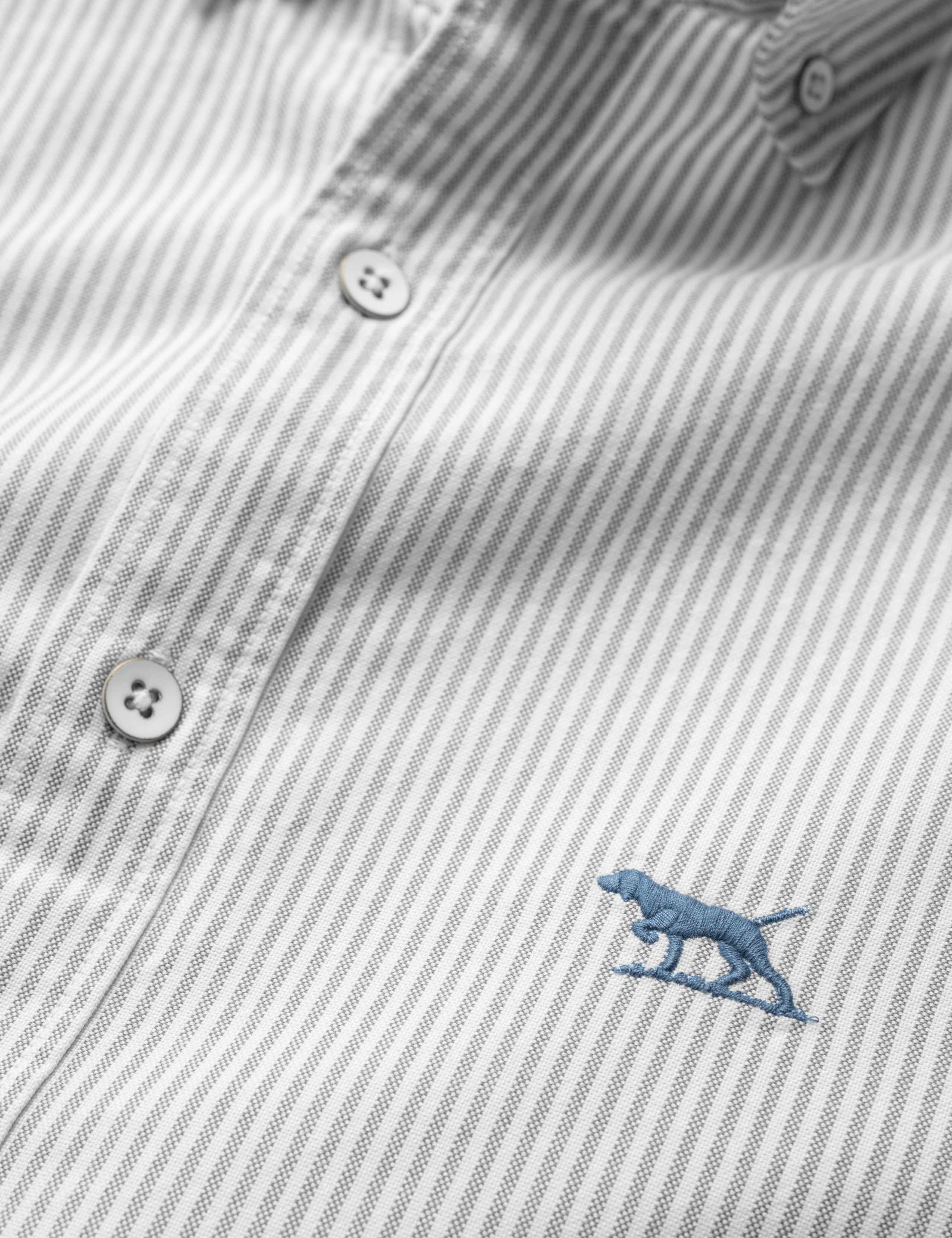 Gunn Slim Fit Pure Cotton Striped Oxford Shirt 5 of 5