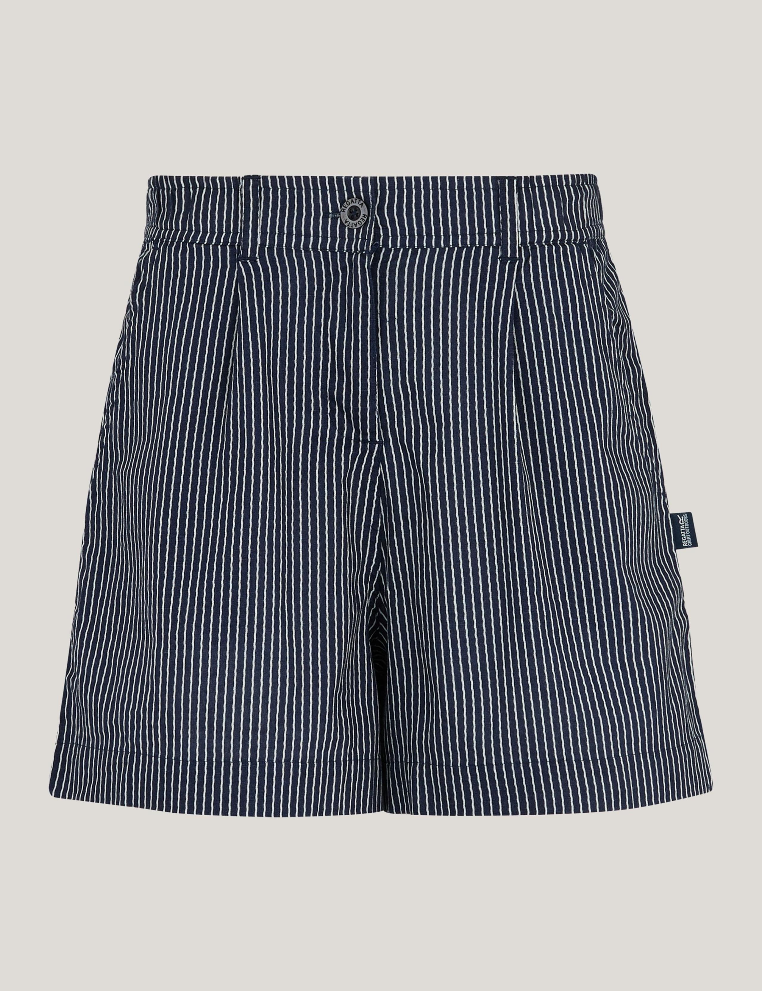 Sabelle Lyocell Blend Striped Shorts 2 of 7