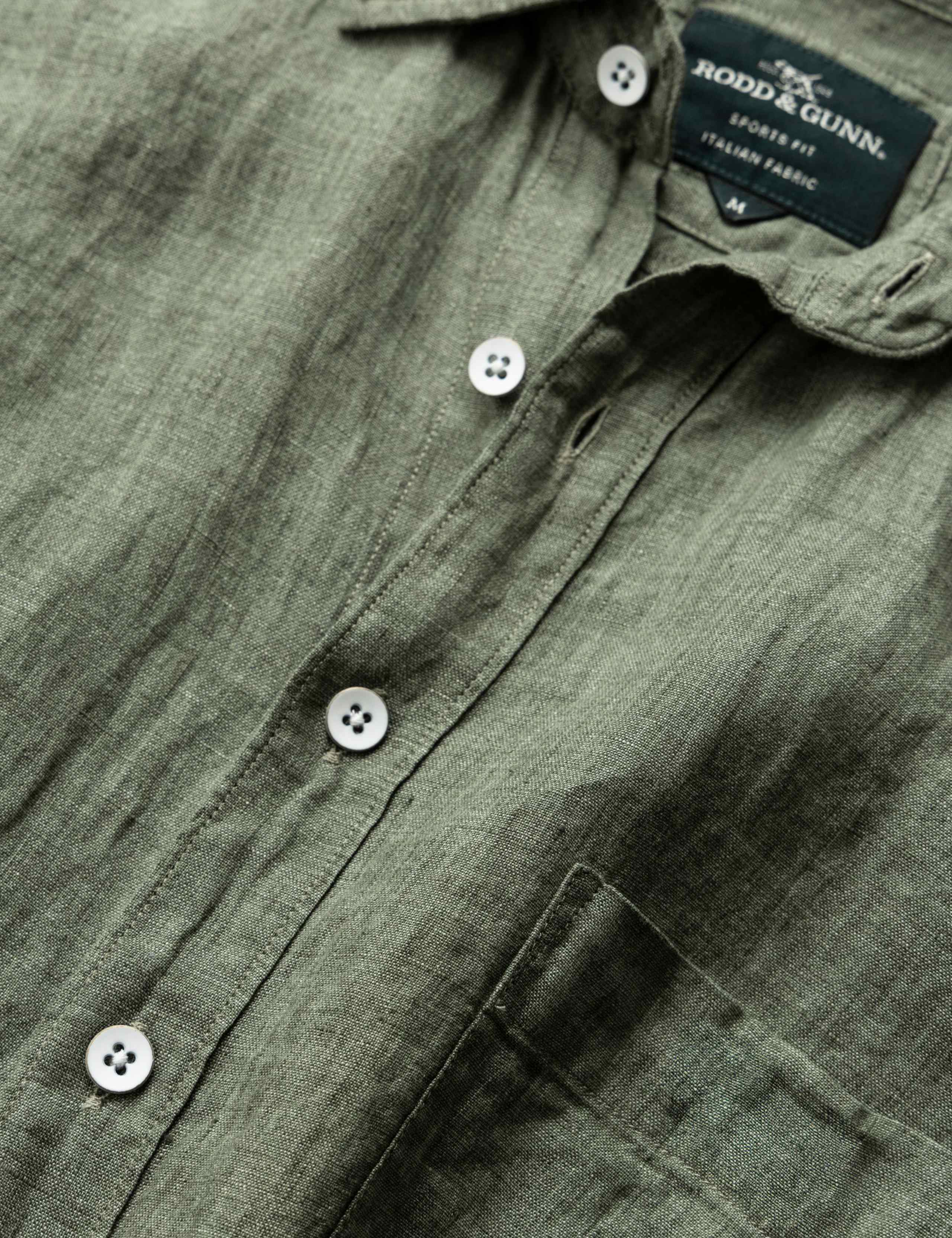 Palm Beach Slim Fit Pure Linen Shirt 4 of 5