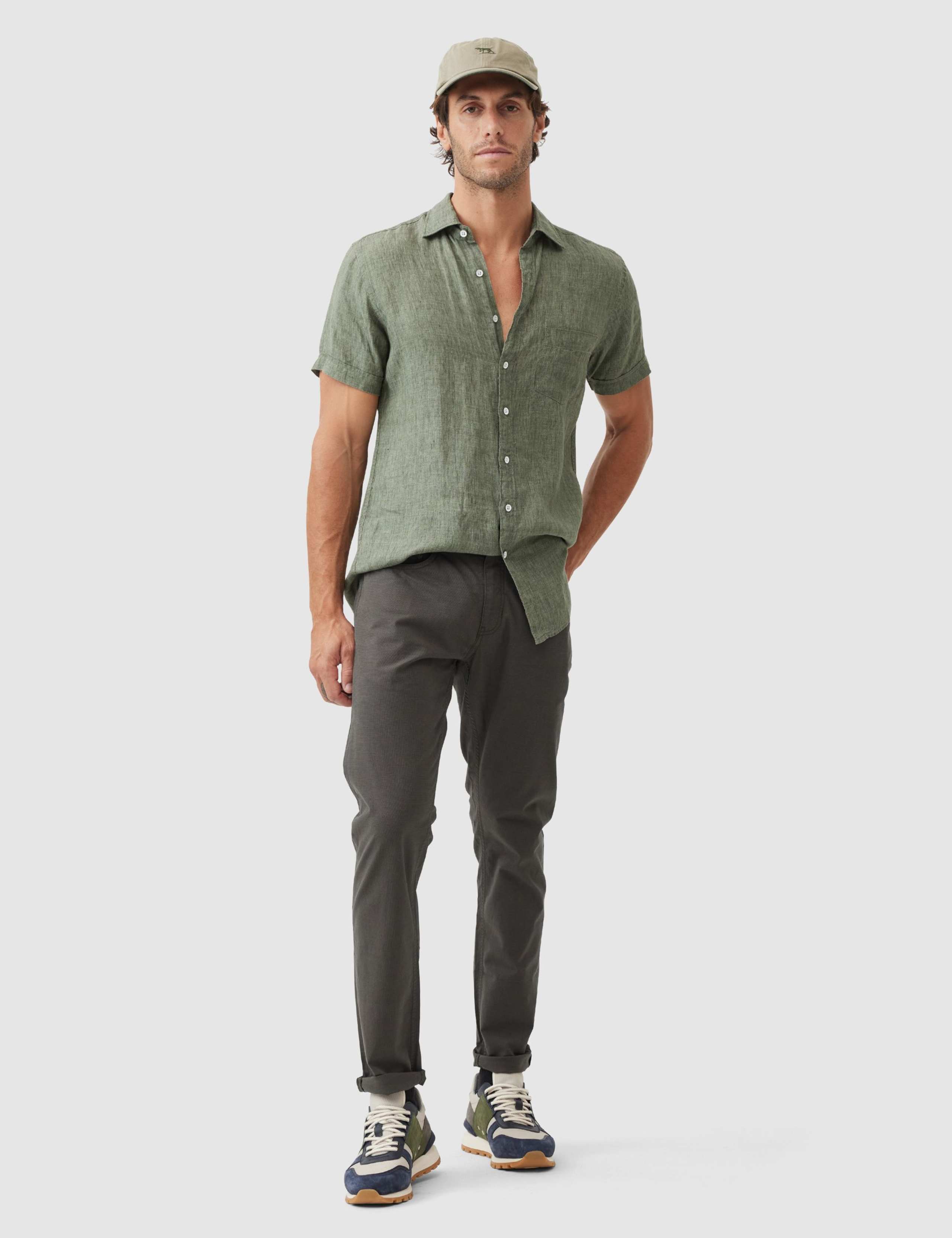 Palm Beach Slim Fit Pure Linen Shirt 5 of 5