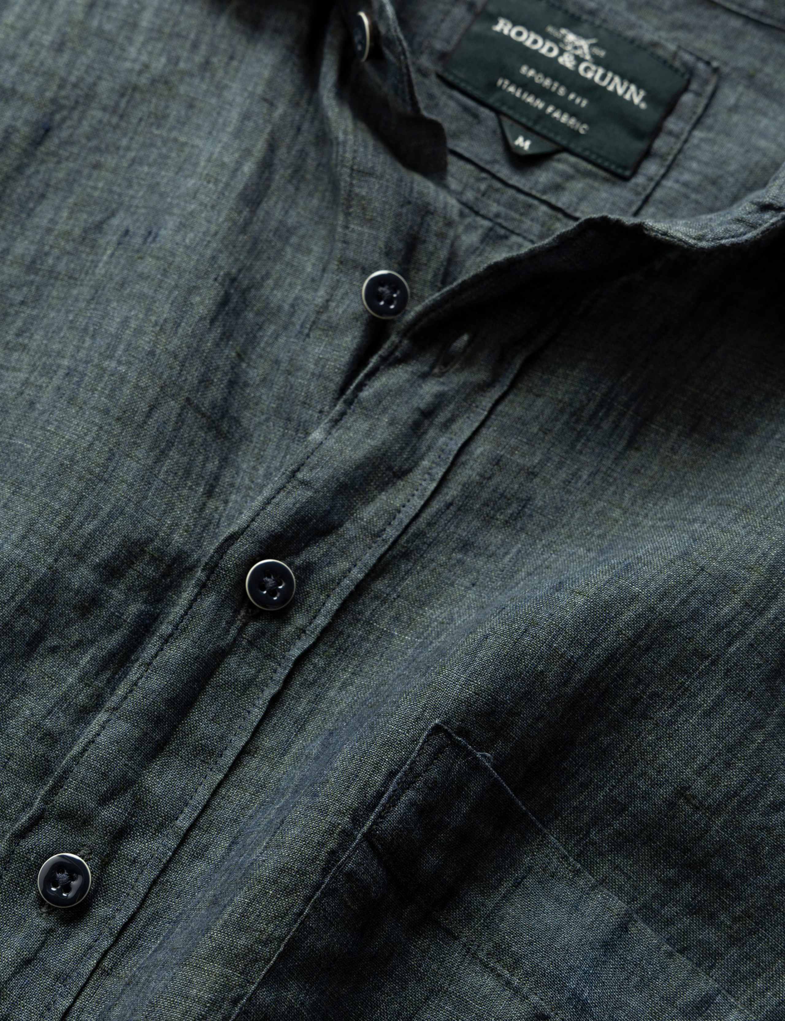 Palm Beach Slim Fit Pure Linen Shirt 6 of 6