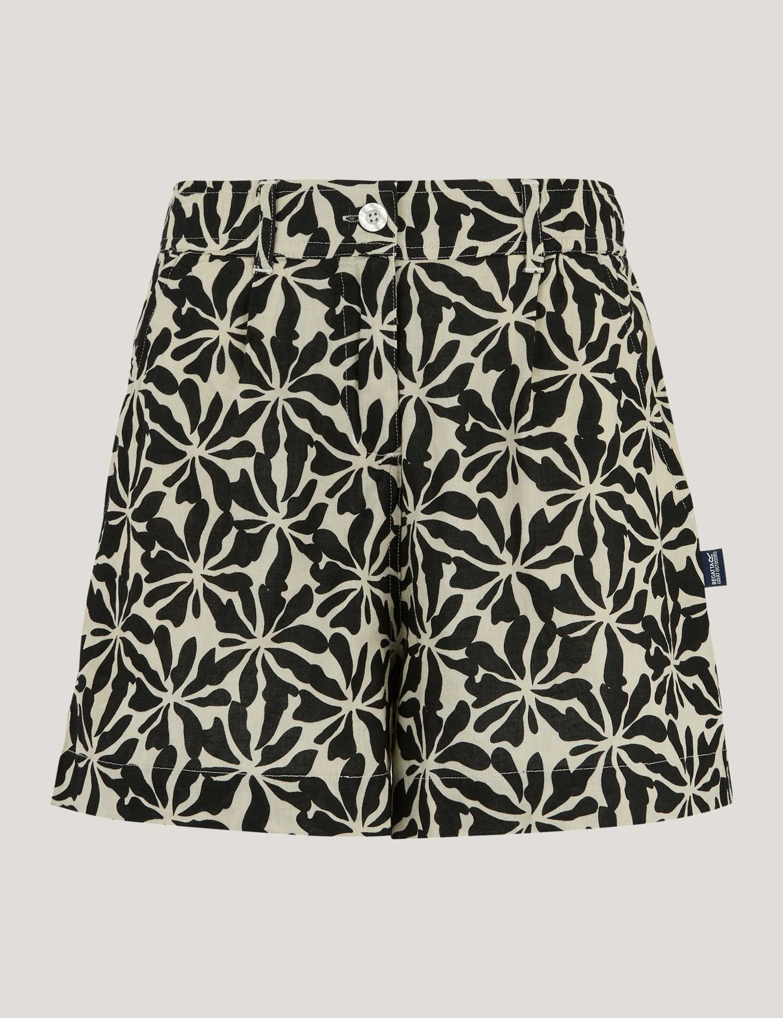 Sabelle Lyocell Blend Floral Shorts 2 of 6