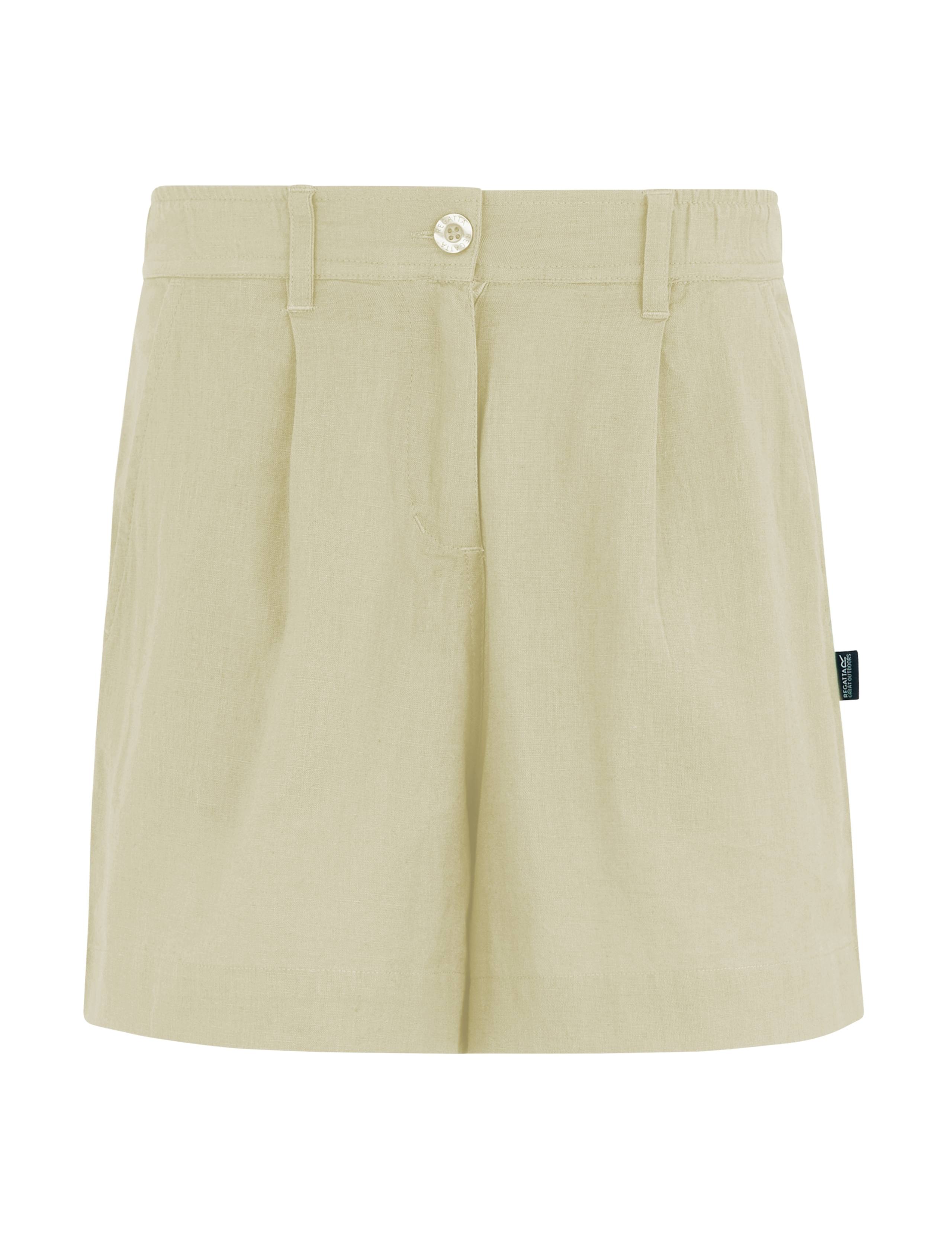 Sabelle Lyocell Blend Pleat Front Shorts 2 of 7