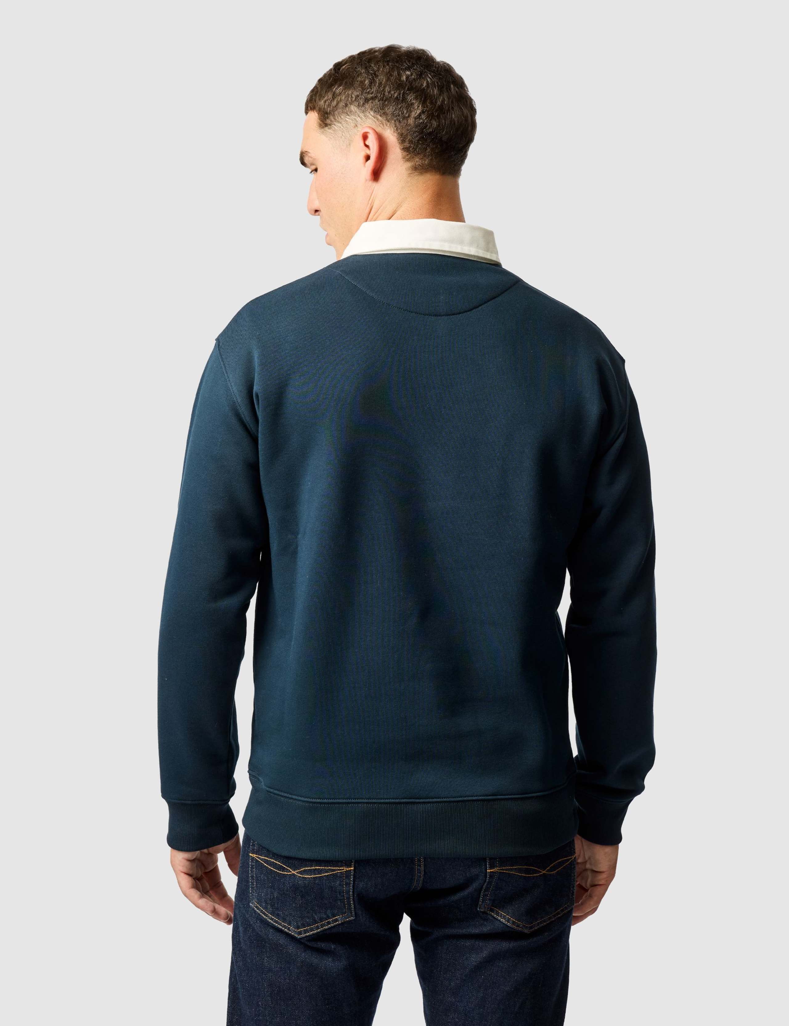 Otago Cotton Rich Rugby Collar Sweatshirt 5 of 6