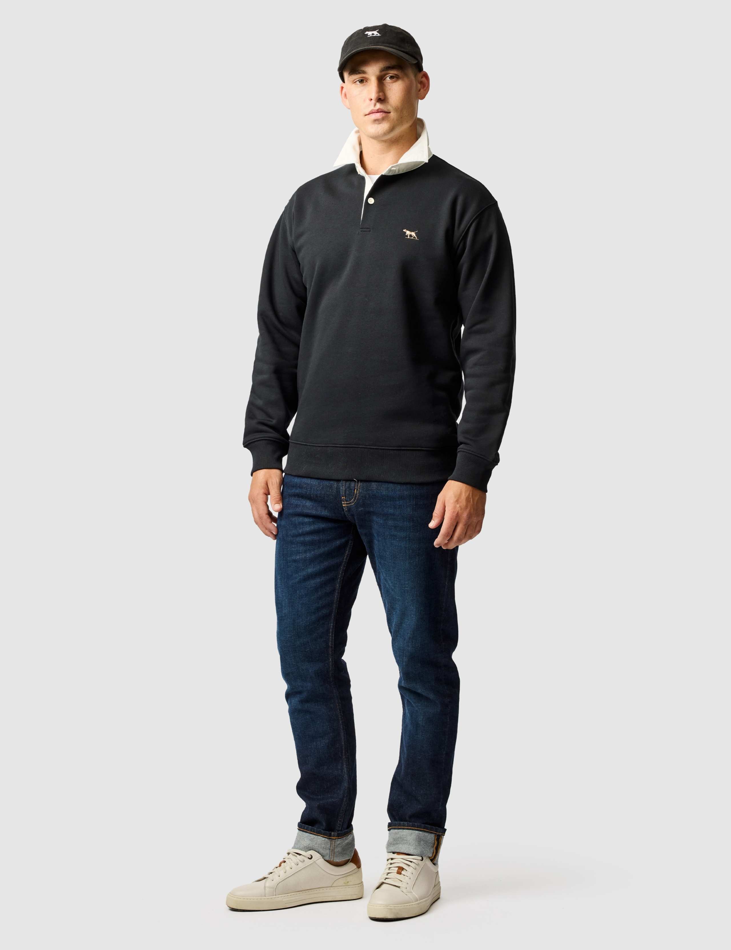 Otago Cotton Rich Rugby Collar Sweatshirt 2 of 6