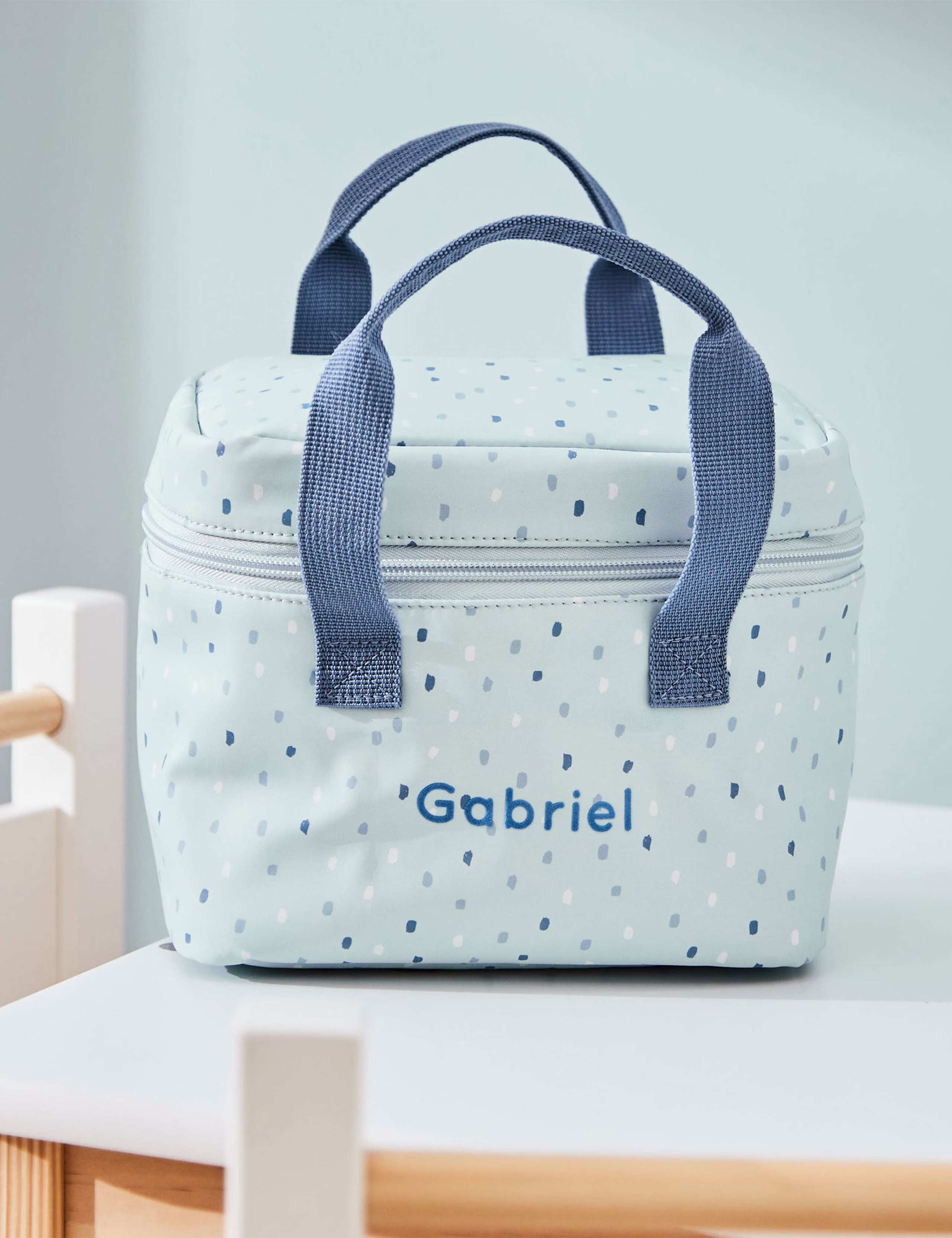 Personalised Blue Spot Snack Bag 1 of 4