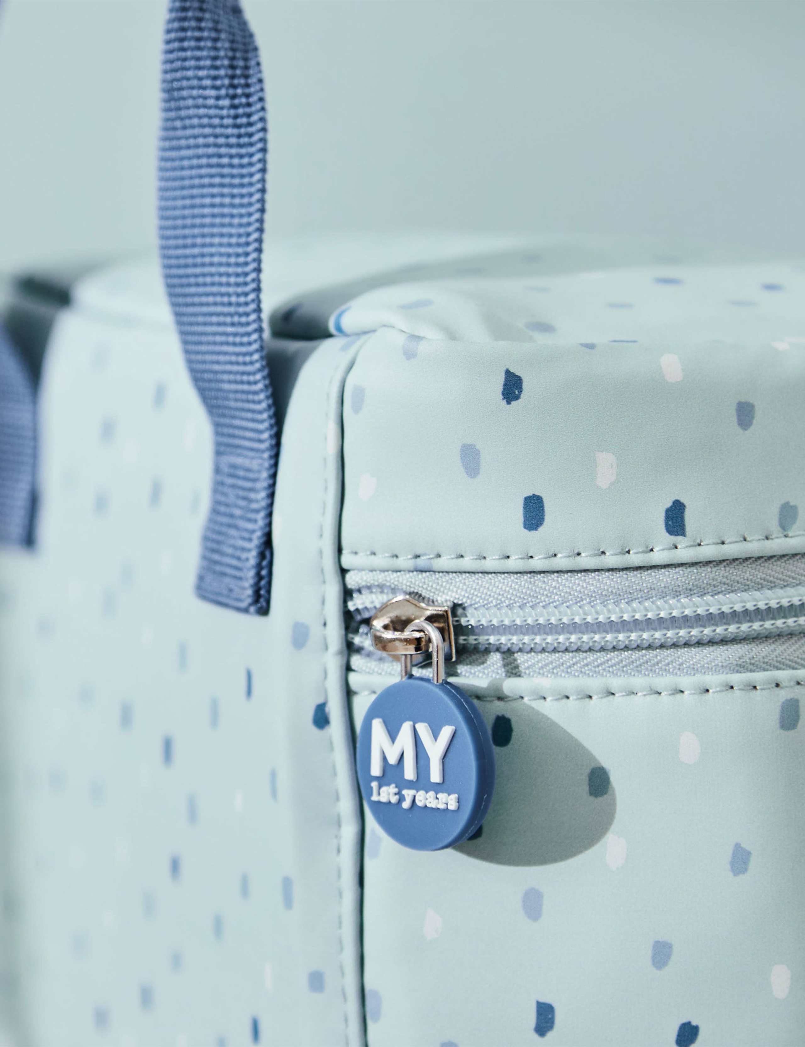 Personalised Blue Spot Snack Bag 2 of 4