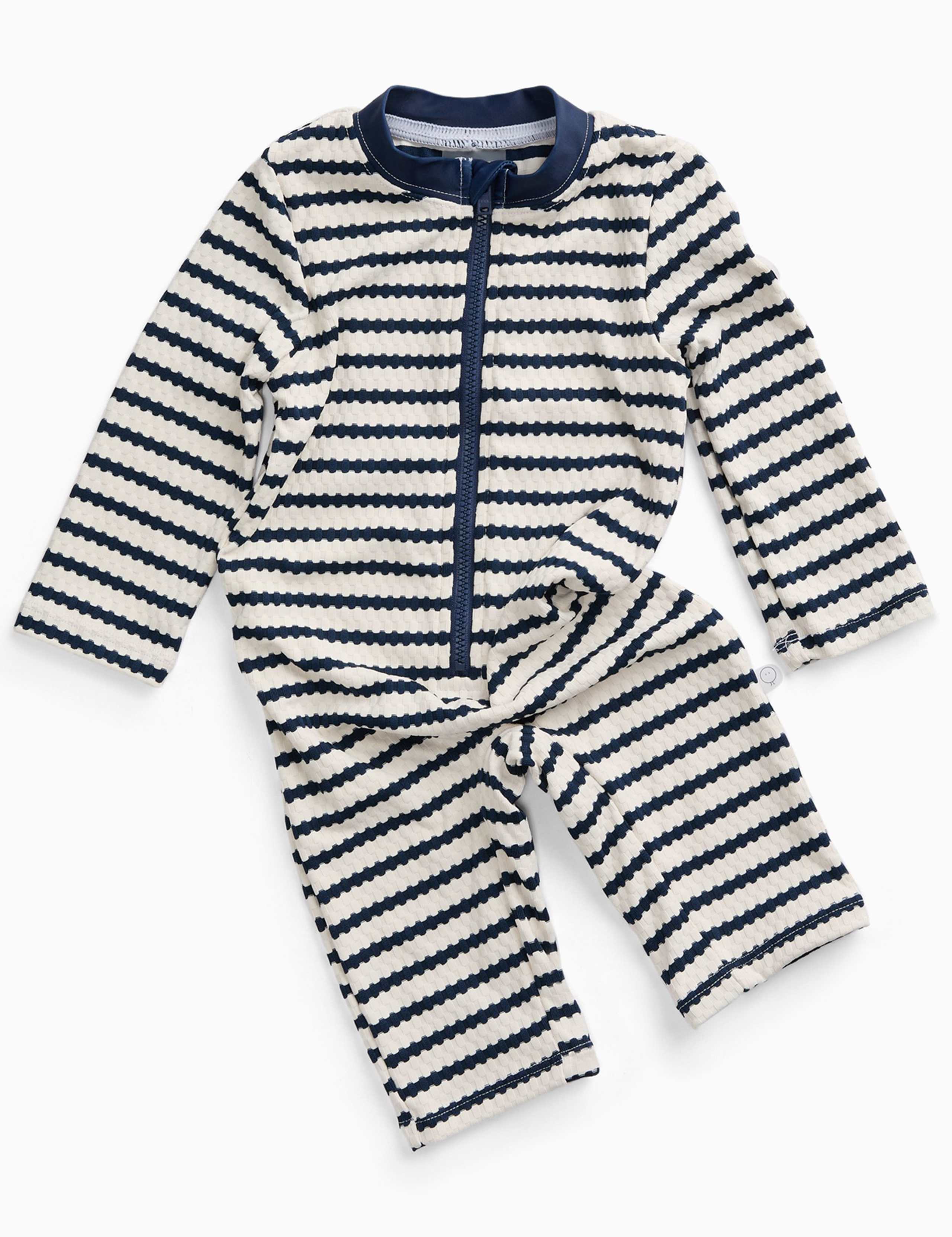 Striped All In One Swimsuit (0-18 Mths) 4 of 5