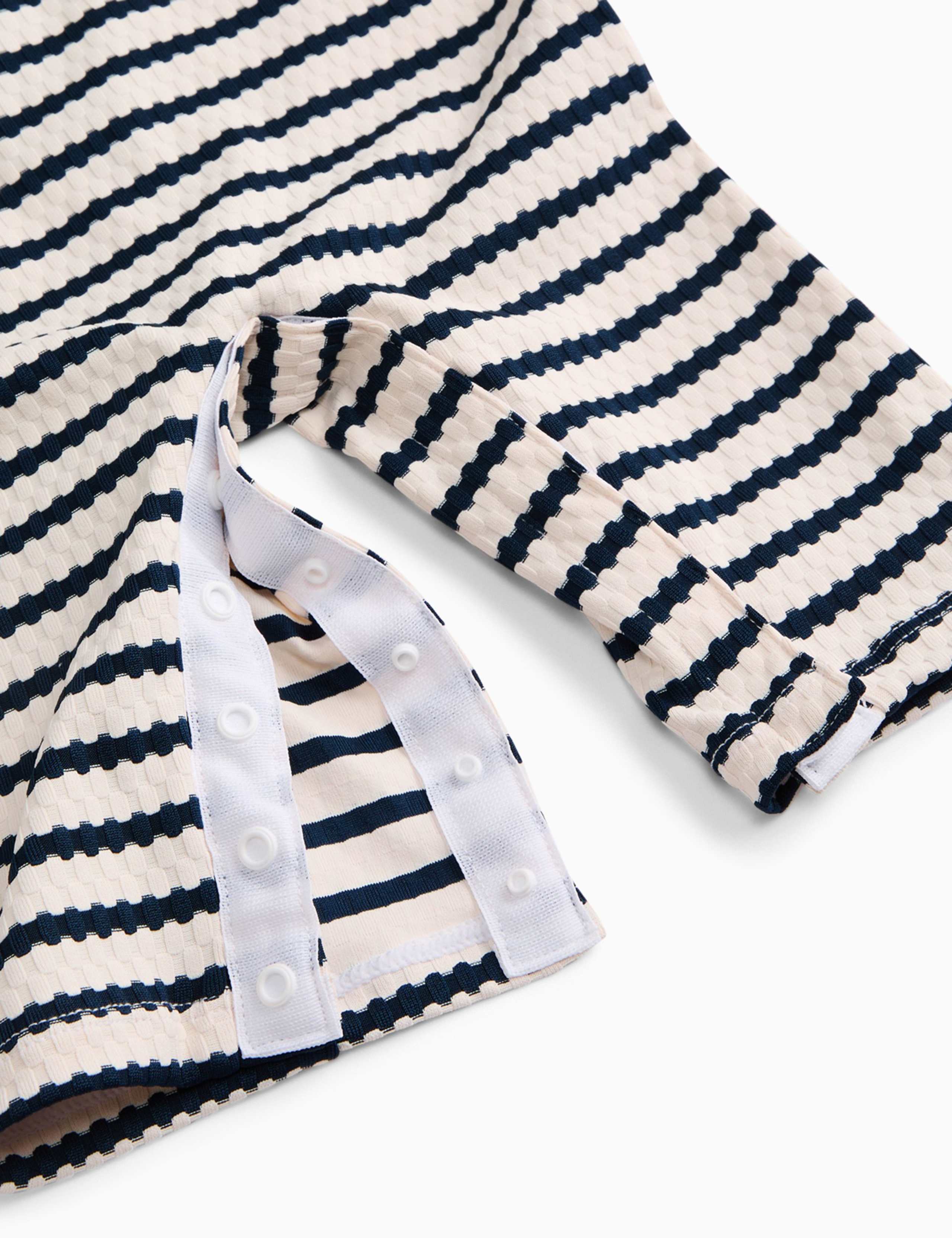 Striped All In One Swimsuit (0-18 Mths) 5 of 5