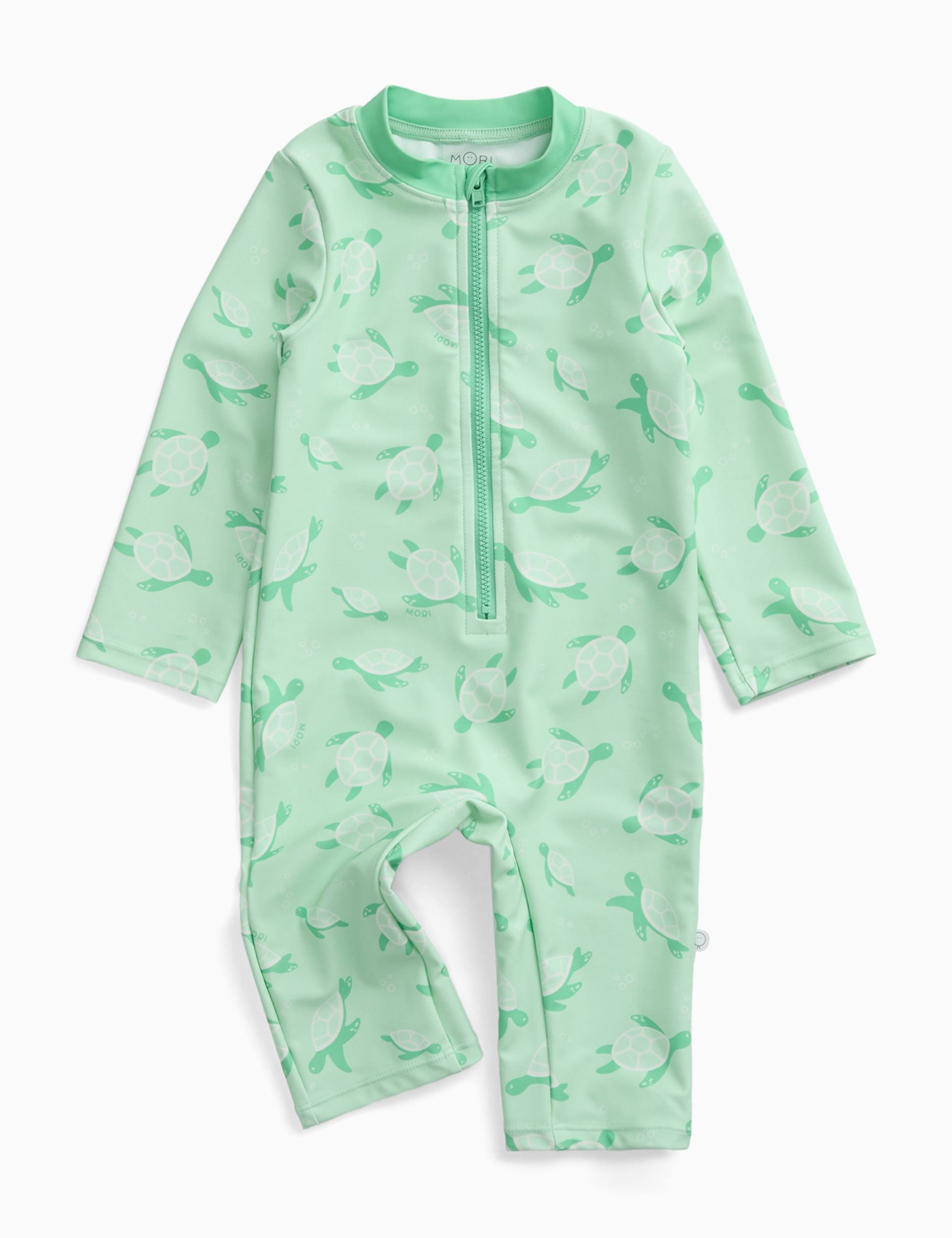 Turtle All In One Swimsuit (0-18 Mths) 2 of 5