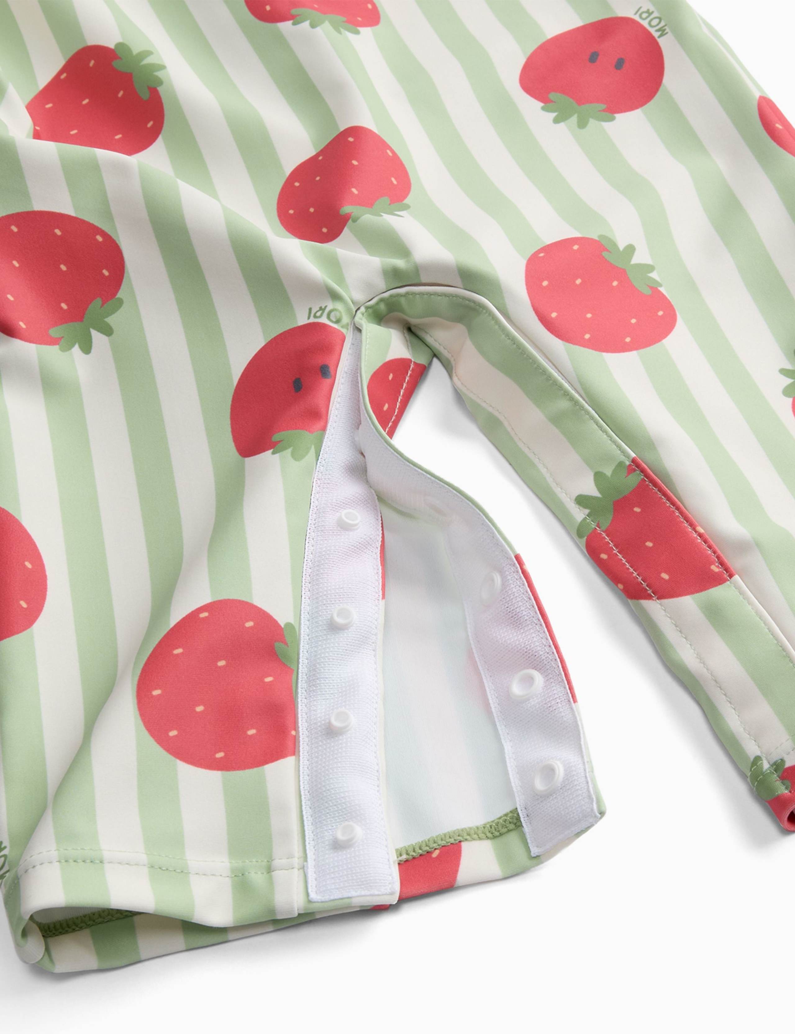 Strawberry Print Swim All In One (0-24 Months) 4 of 4