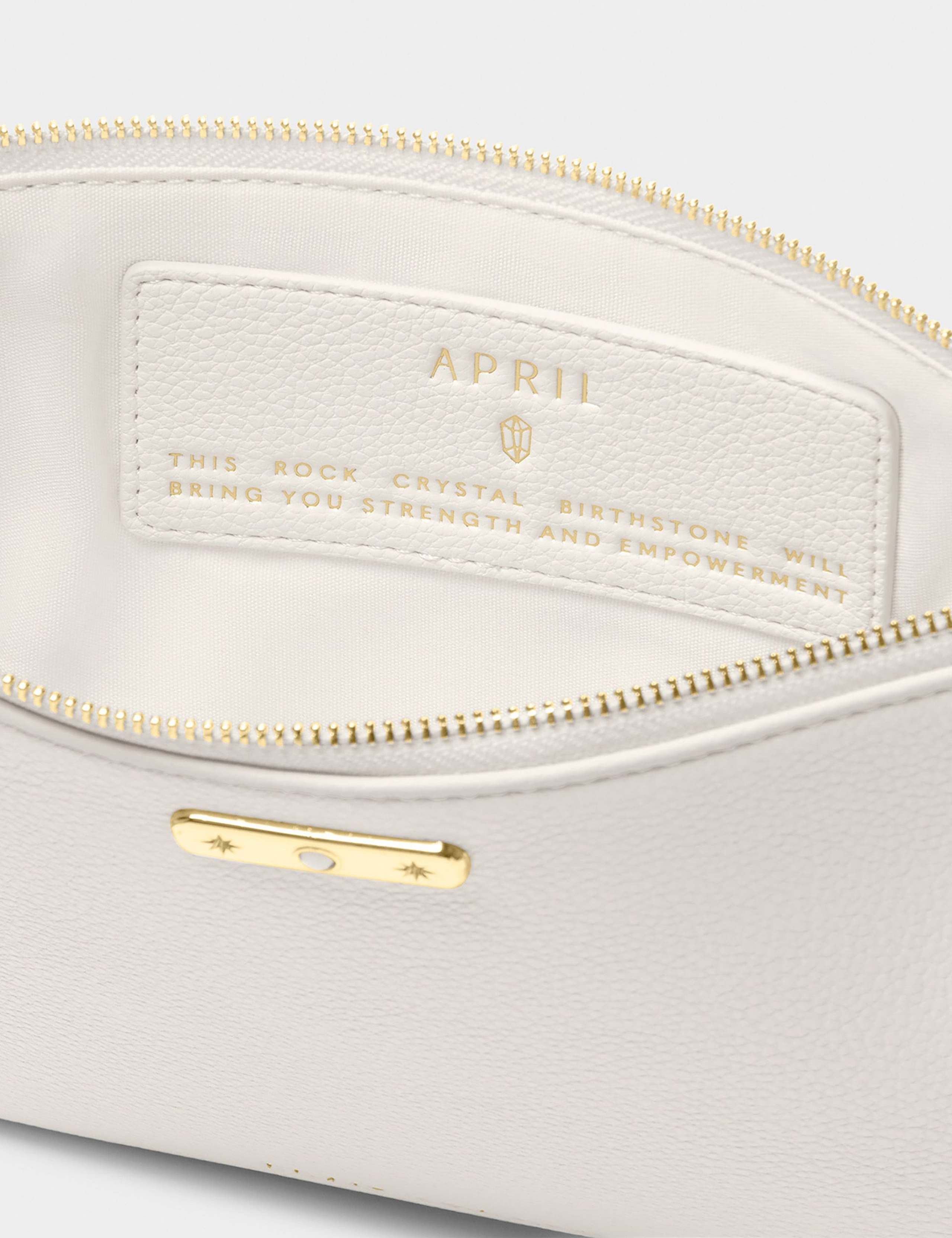 Faux Leather April Birthstone Pouch Purse 4 of 6