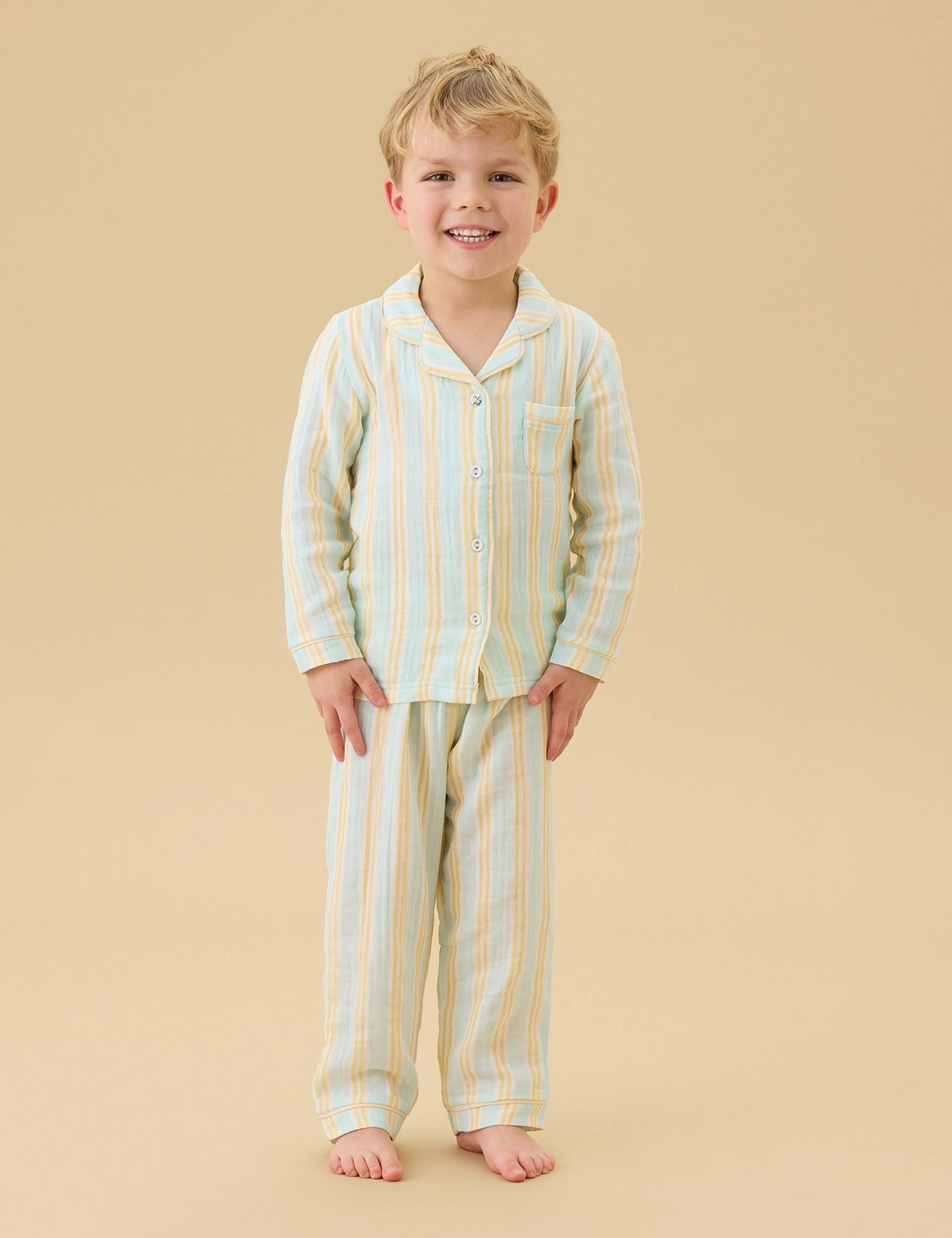Pure Cotton Striped Pyjamas (0-8 Yrs) 4 of 5