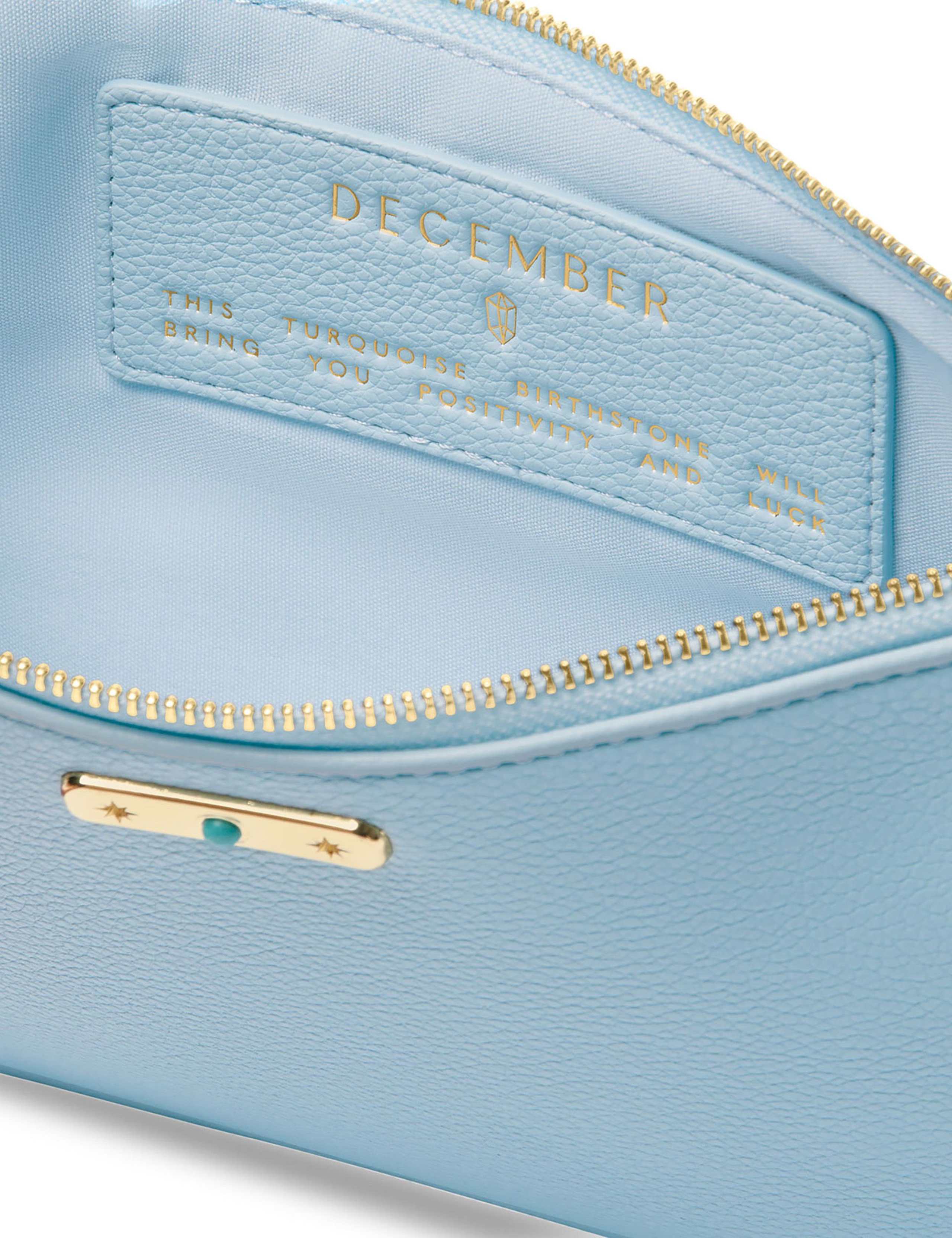 Faux Leather December Birthstone Pouch Purse 2 of 6