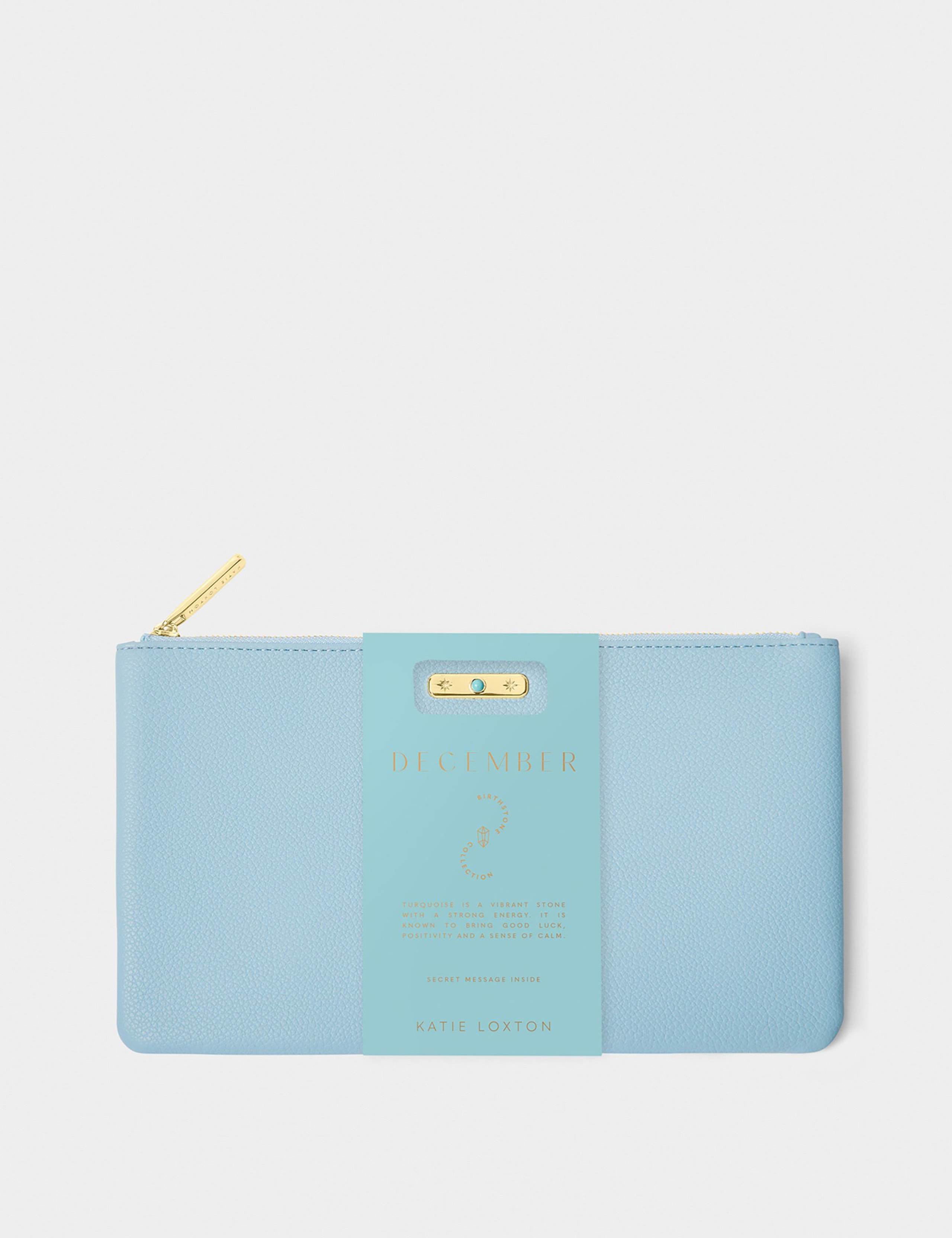 Faux Leather December Birthstone Pouch Purse 3 of 6