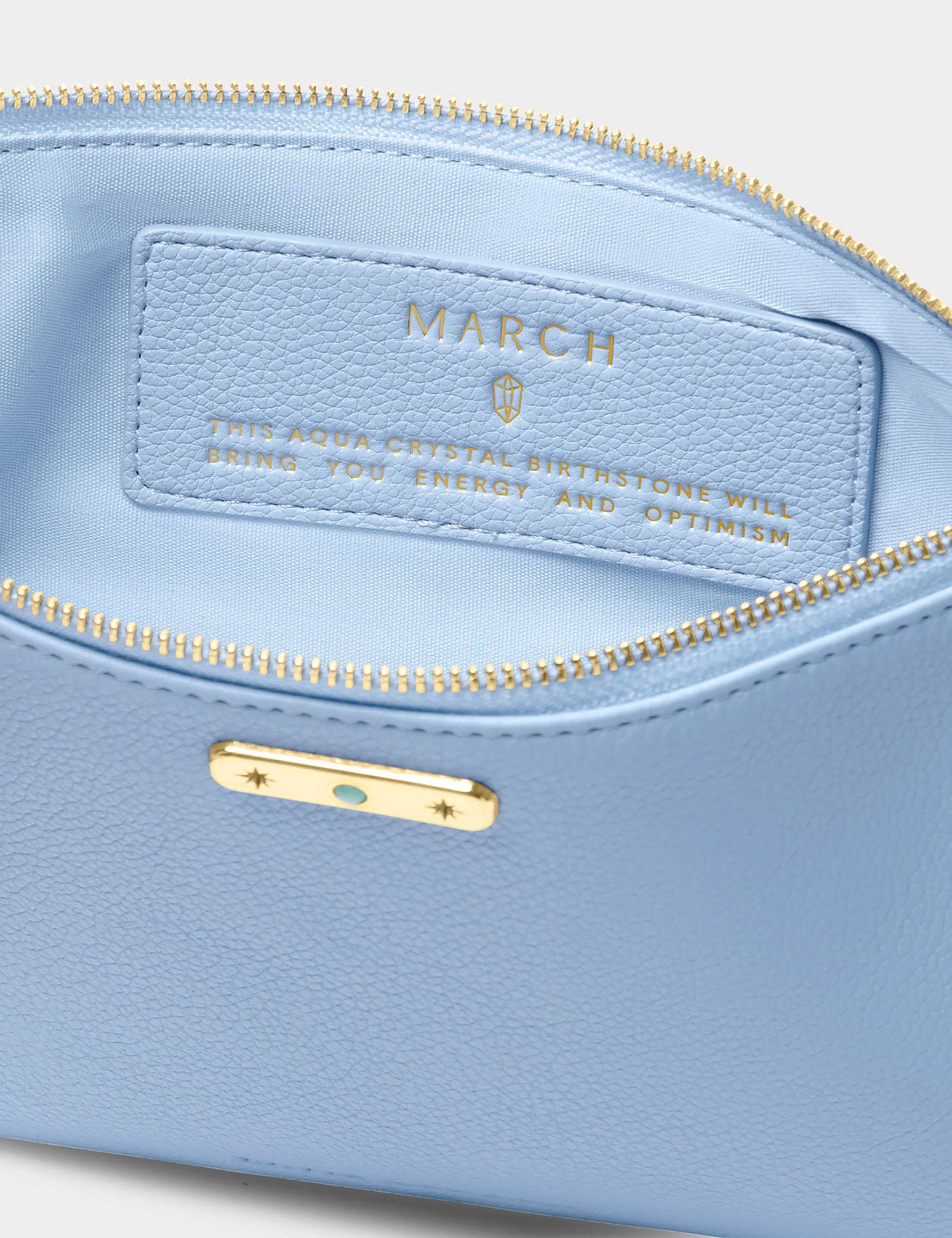 Faux Leather March Birthstone Pouch 3 of 6